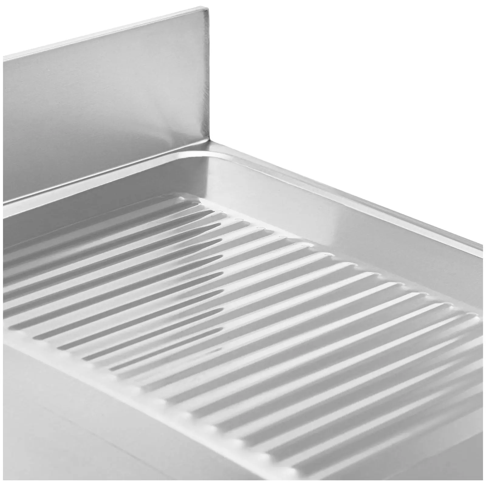 Plonge inox - 2 éviers - inox - 160 x 60 x 97 cm - Royal Catering (Avec armoire: Non)
