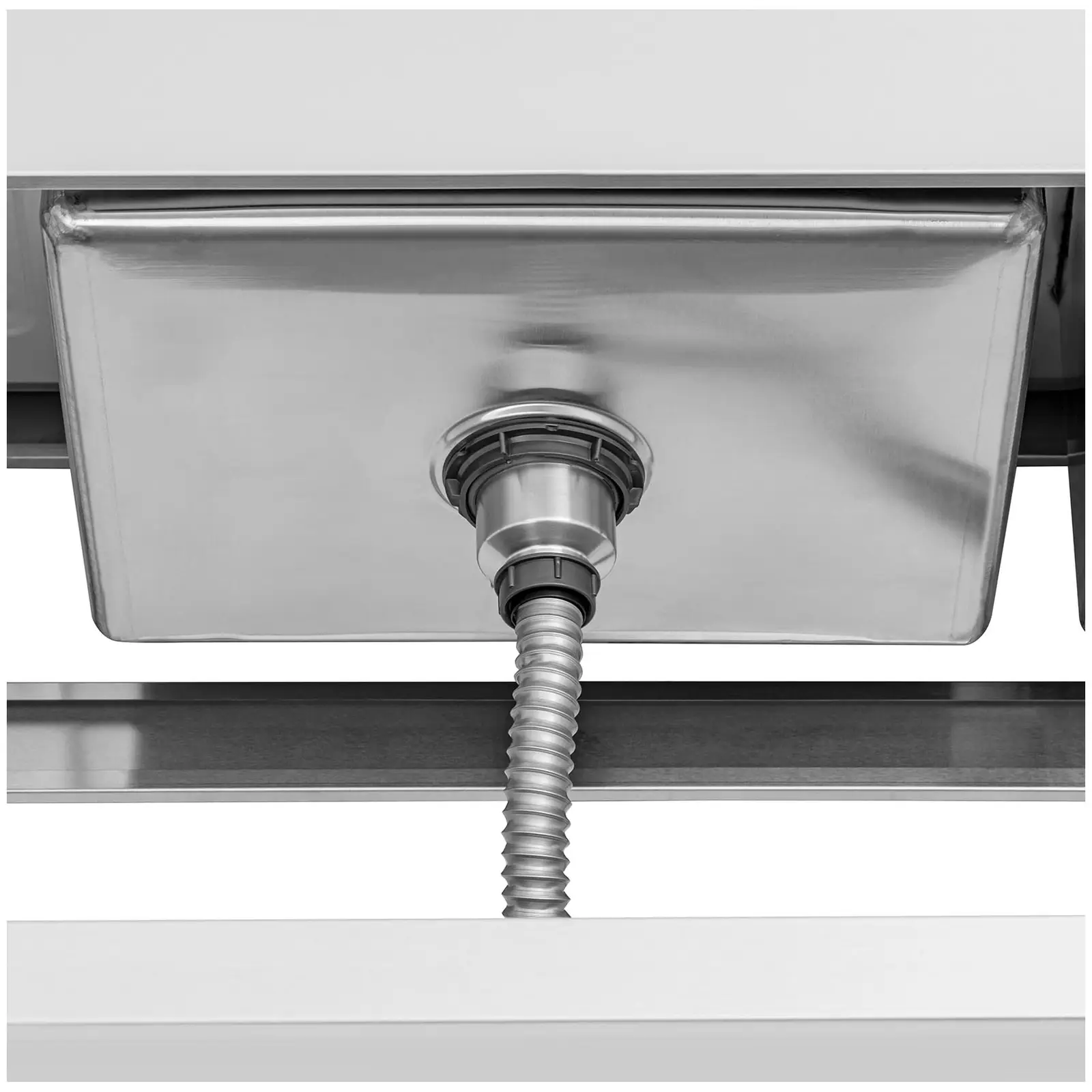 Sink Unit - 2 basins - stainless steel - 180 x 60 x 97 cm - Royal Catering