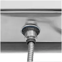 Sink Unit - 2 basins - stainless steel - 140 x 70 x 97 cm - Royal Catering