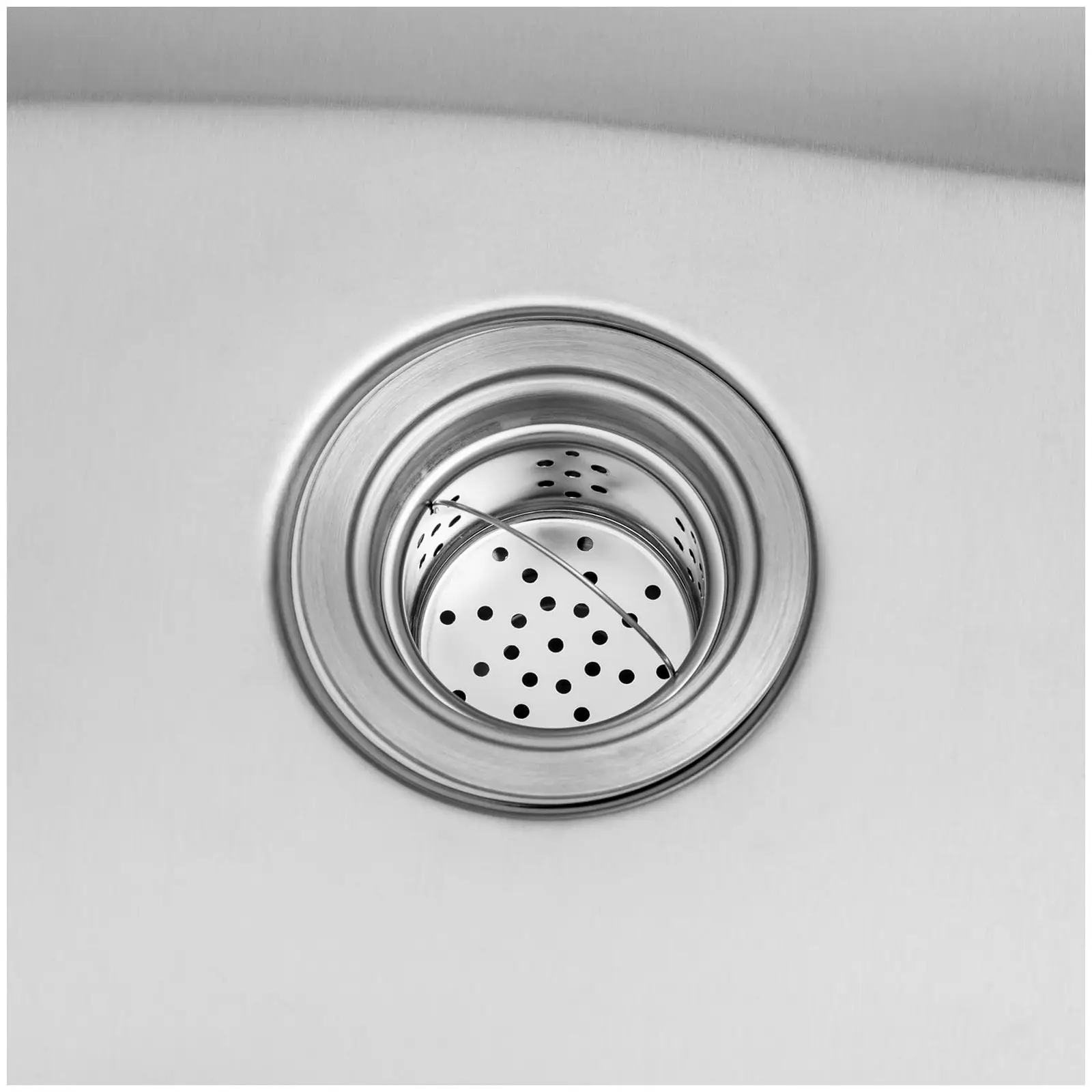 Plonge inox - 2 éviers - inox - 180 x 70 x 97 cm - Royal Catering (Avec pieds: Oui)