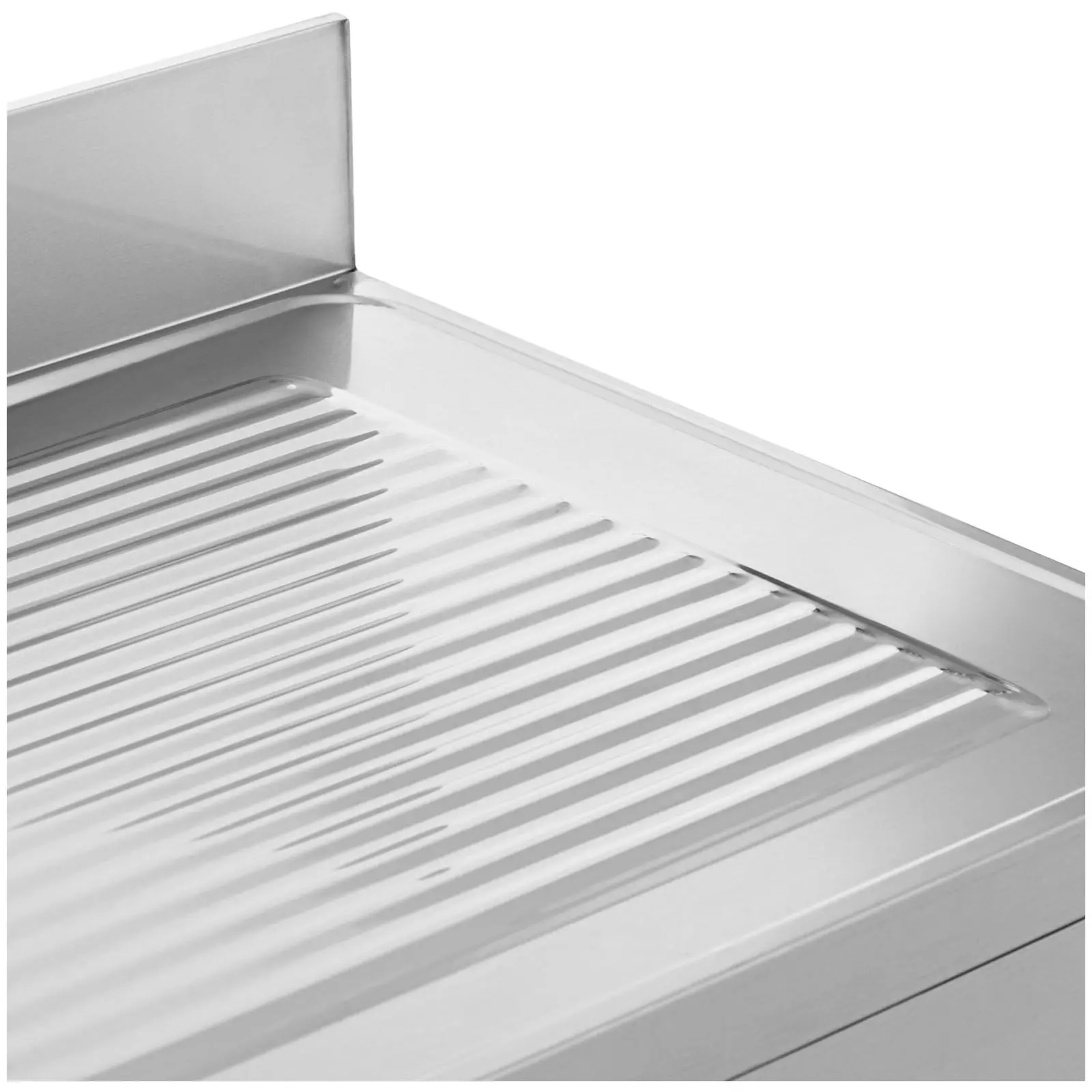 Plonge inox - 2 éviers - inox - 180 x 70 x 97 cm - Royal Catering (Avec armoire: Non)