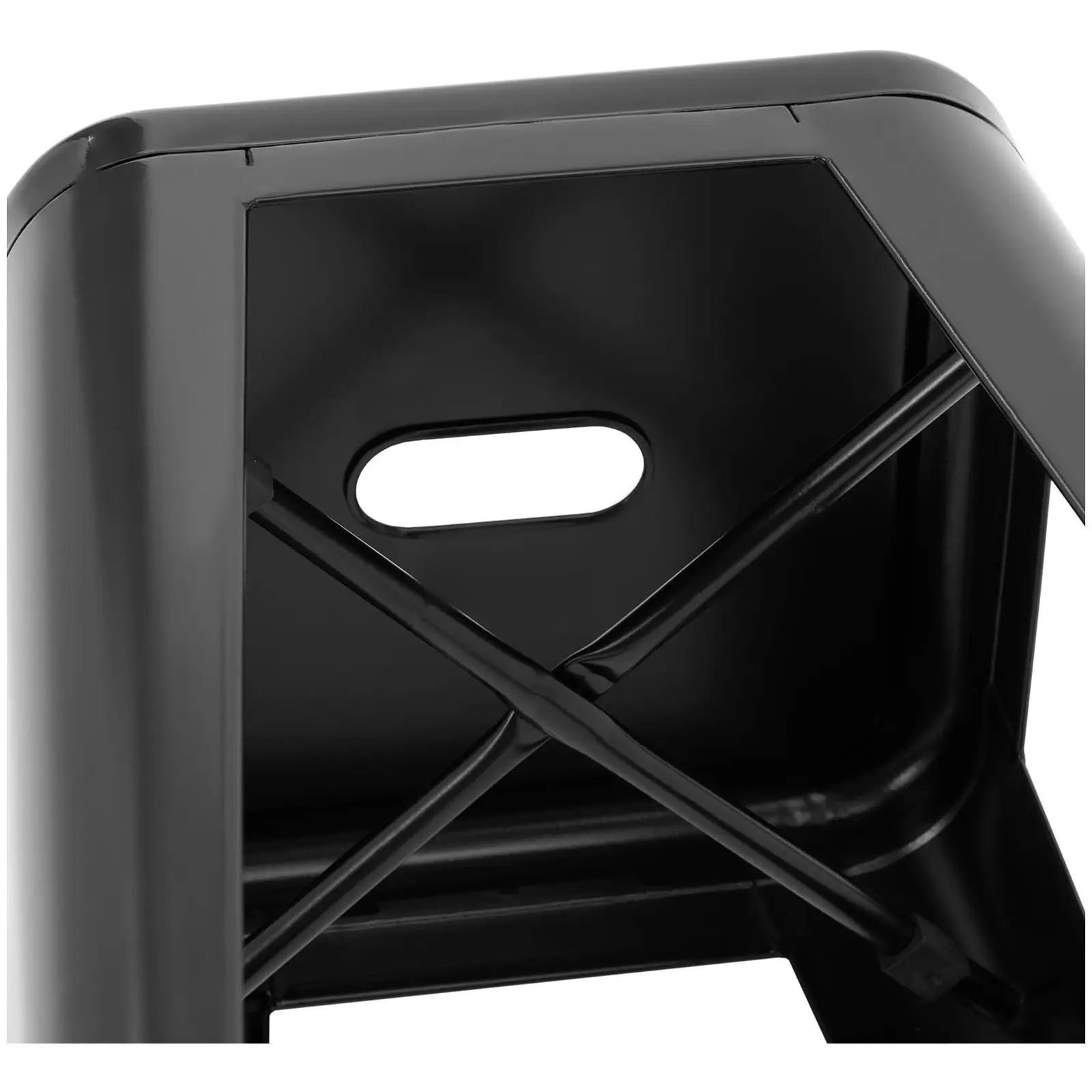 Barski stolček - komplet 2 - črn - Royal Catering