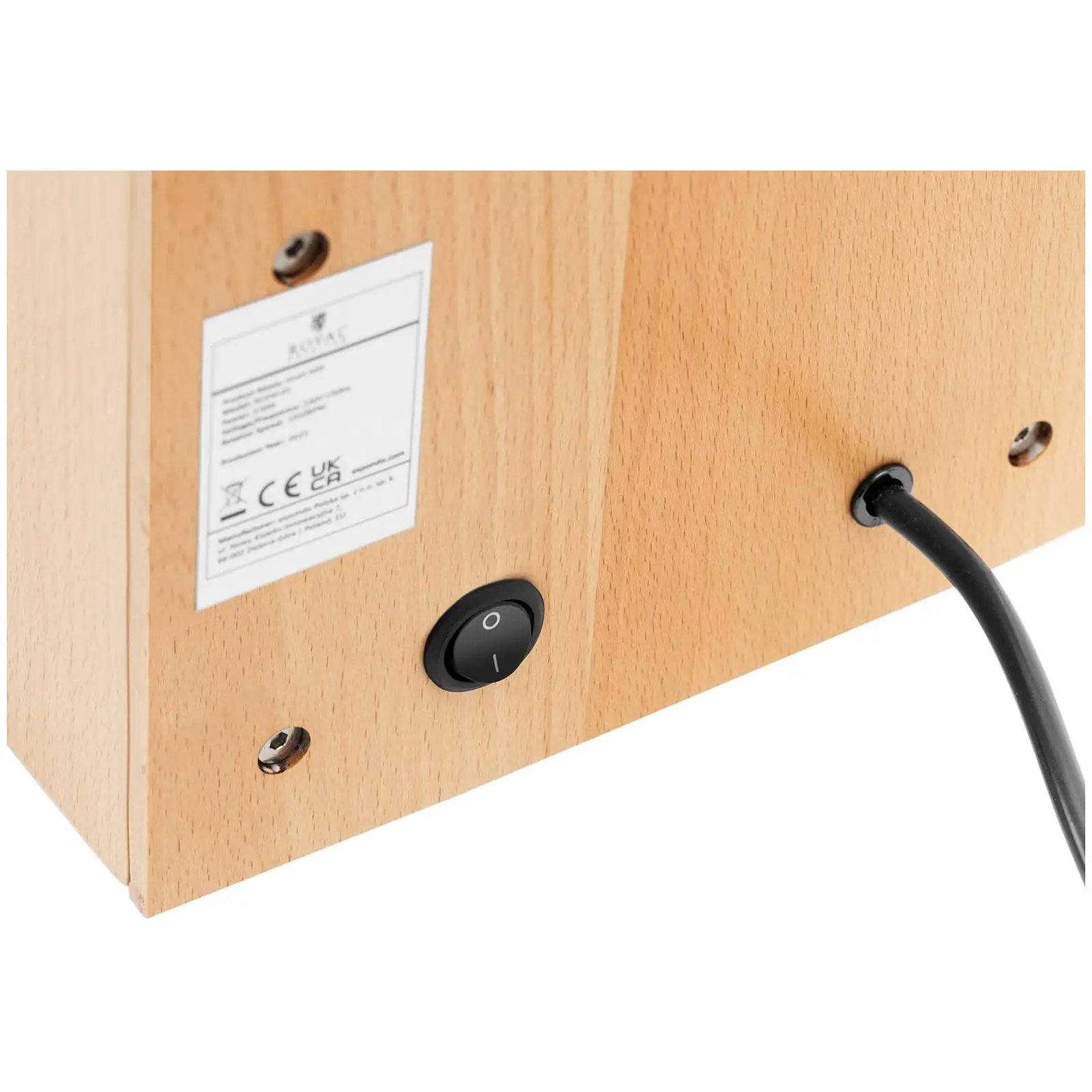 Getreidemühle - elektrisch - 1 L - 100 g/min - 370 W - Royal Catering (Farbe: Silbern)