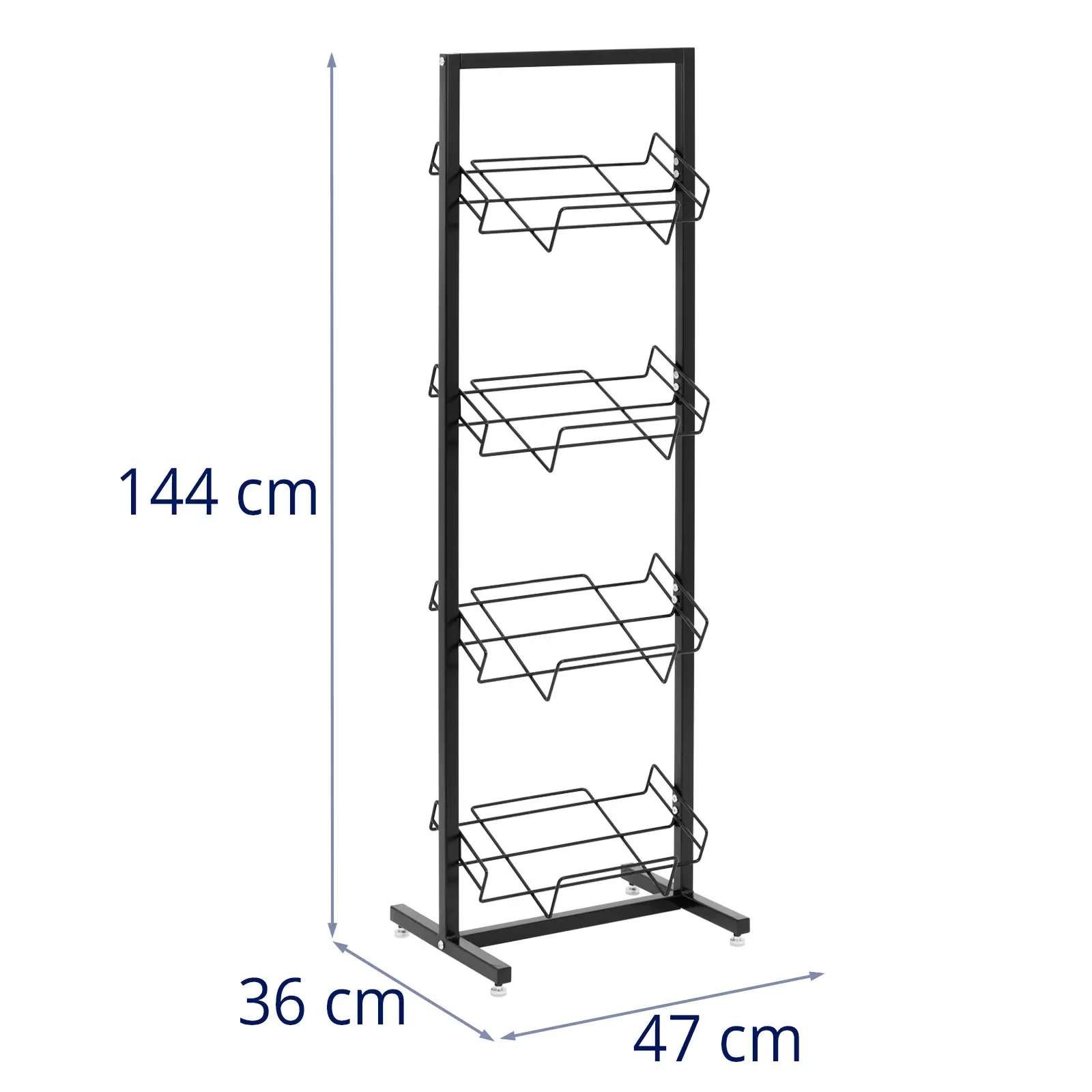 Fruit Stand for 4 Baskets - black - Royal Catering