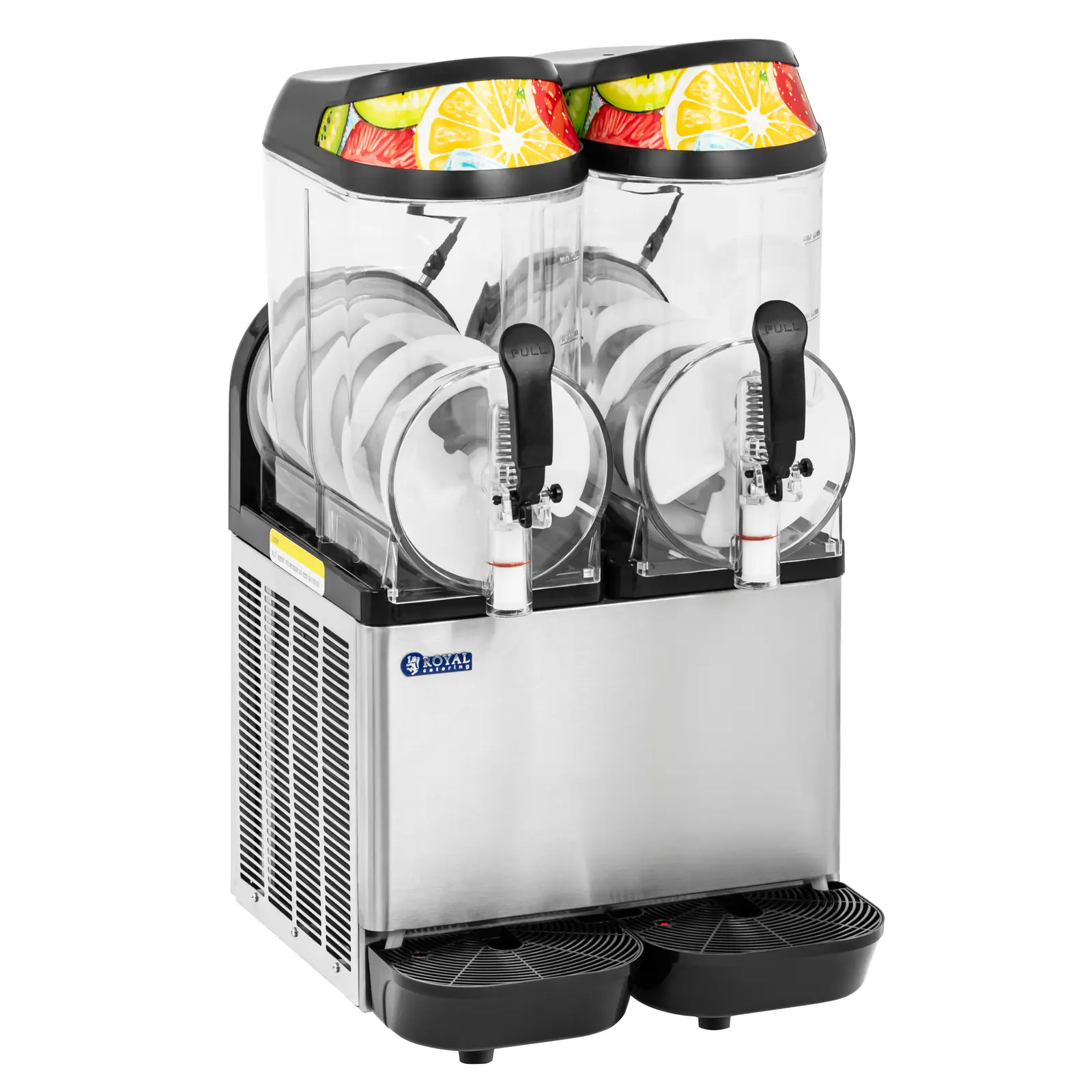 Slush-Maschine - 2 x 12 L - LED-Beleuchtung - digitales Bedienfeld - Royal Catering