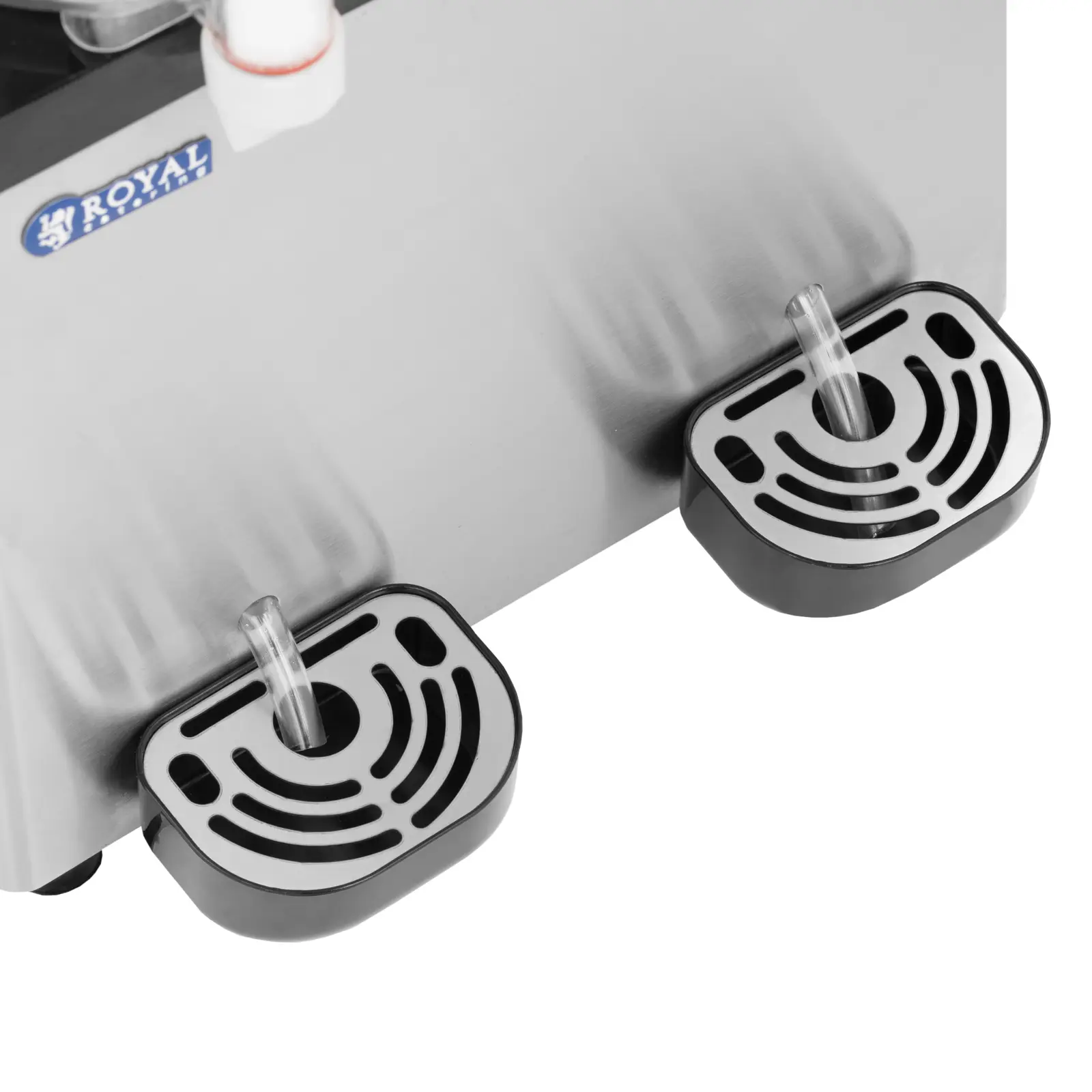B-zboží Výrobník ledové tříště - 2 x 6 l - digitální ovládací panel - Royal Catering (Odkapávací miska: Ano)