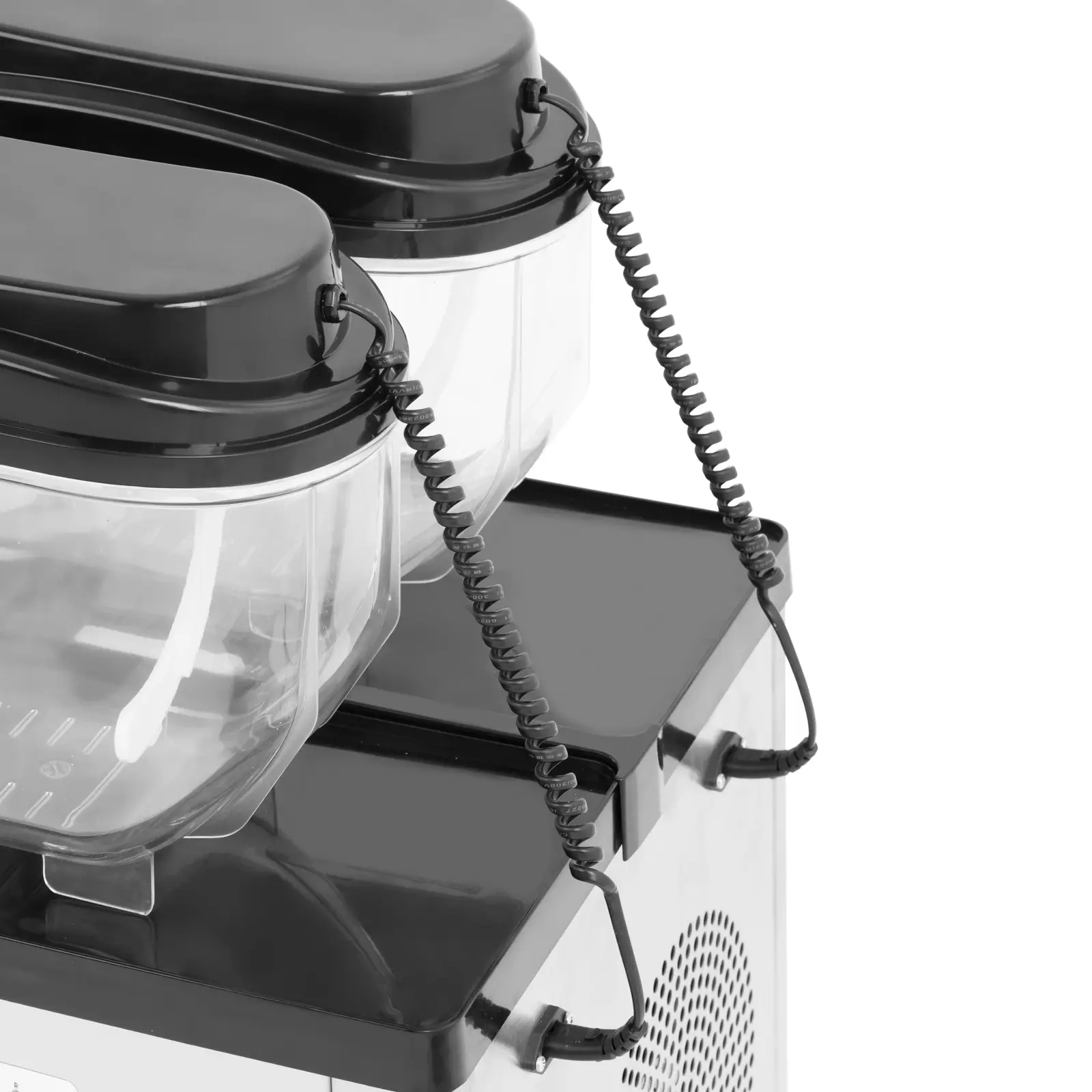 B-zboží Výrobník ledové tříště - 2 x 6 l - digitální ovládací panel - Royal Catering (Provoz na baterie: Ne)