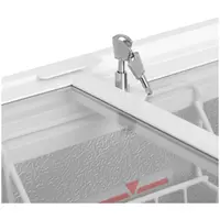 Arca congeladora - 200 l - porta envidraçada - bloqueável - Royal Catering