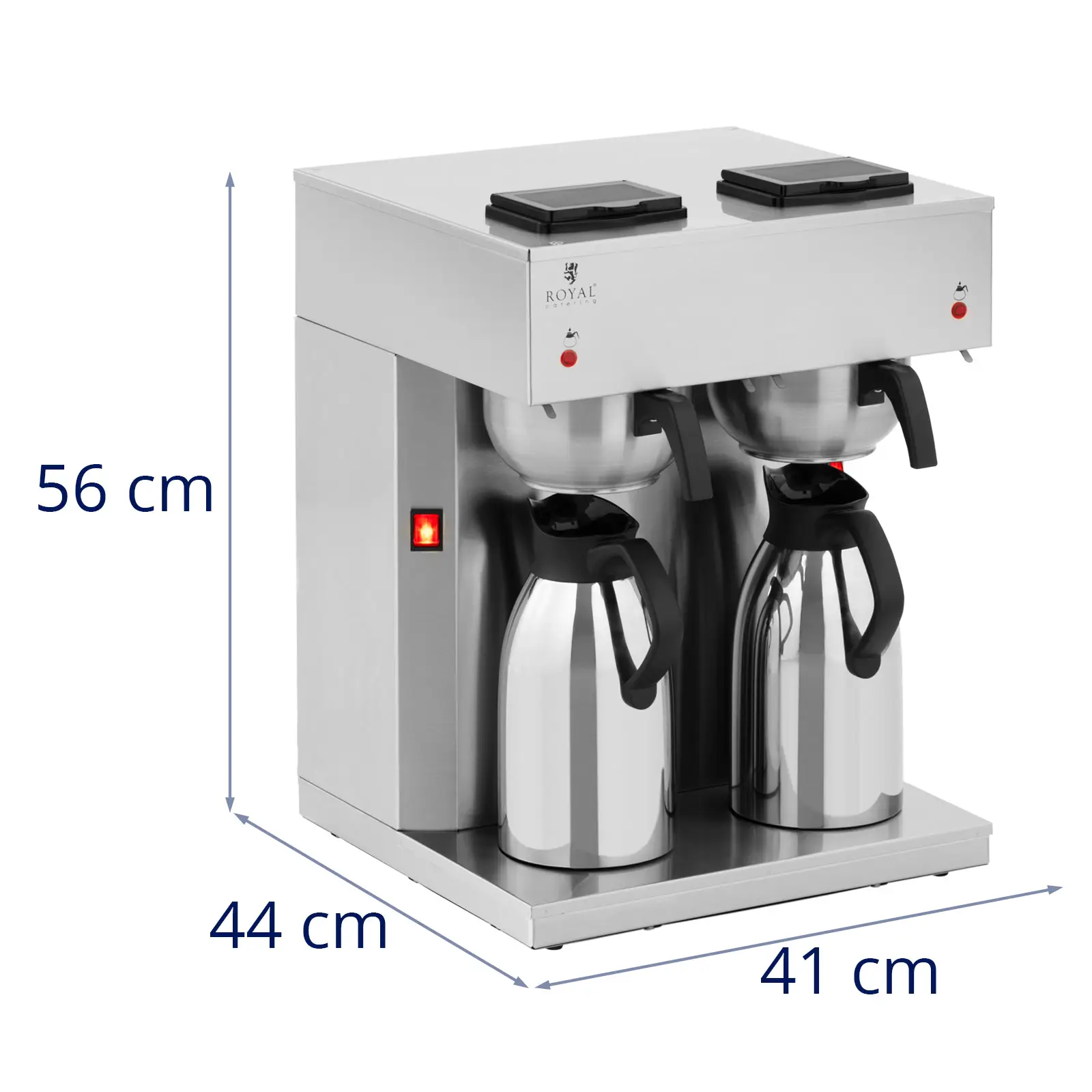 Filterkoffiemachine - 2 x 2 L - incl. thermosflessen