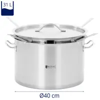 Pasta Pot - 4 sieve inserts - 31 l - Royal Catering