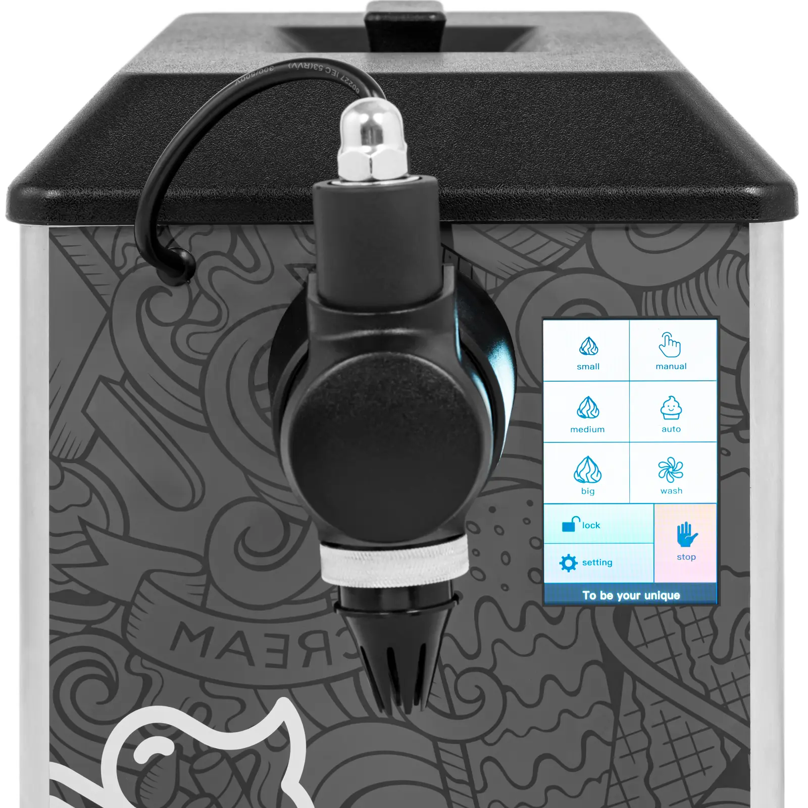 Whipped Cream Machine - 2.2 l - LED touchscreen - self-cleaning