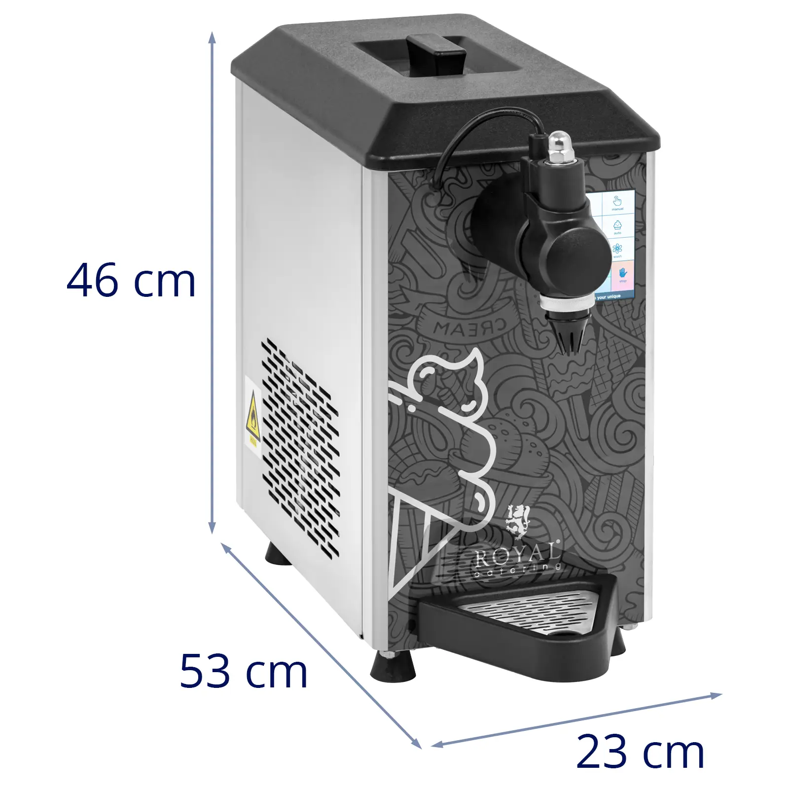 Whipped Cream Machine - 2.2 l - LED touchscreen - self-cleaning