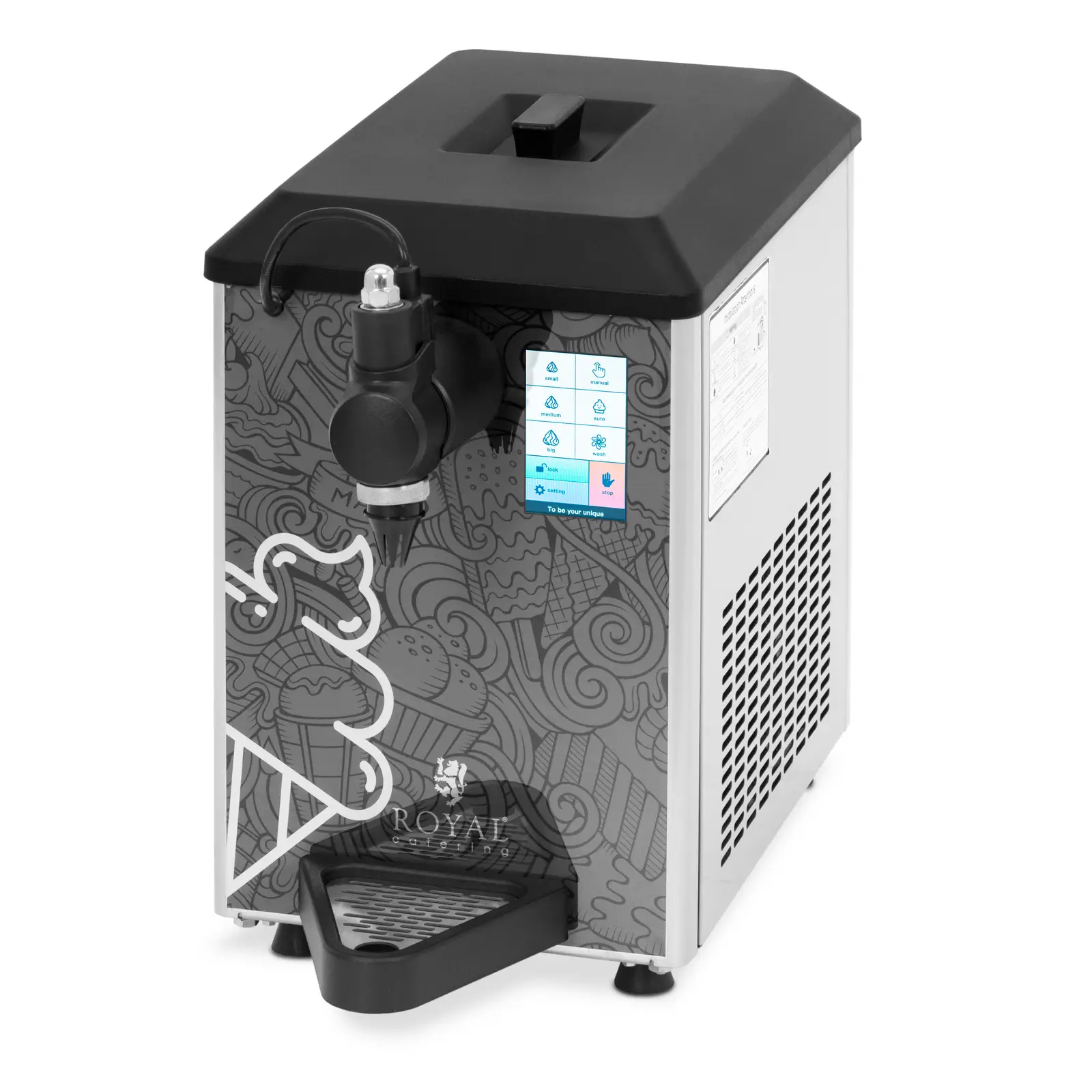 Slagroommachine - 5 l - LED touchscreen - zelfreinigend