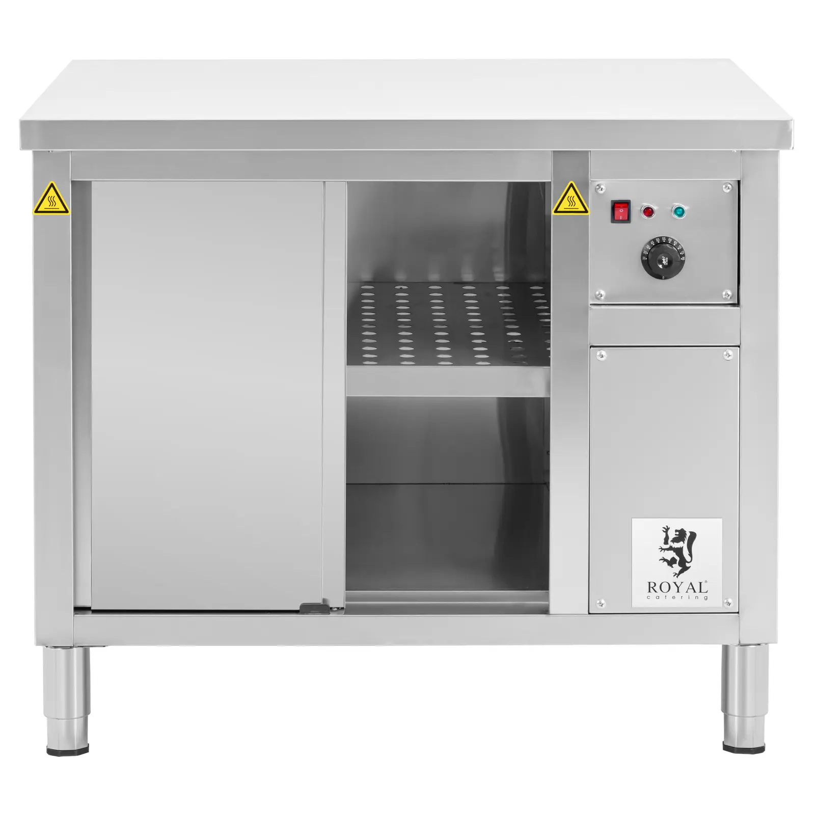 Ohřívací skříň - 100 x 60 x 85 cm - 30 až 80 °C - Royal Catering (Maximální zatížení: 500 kg)