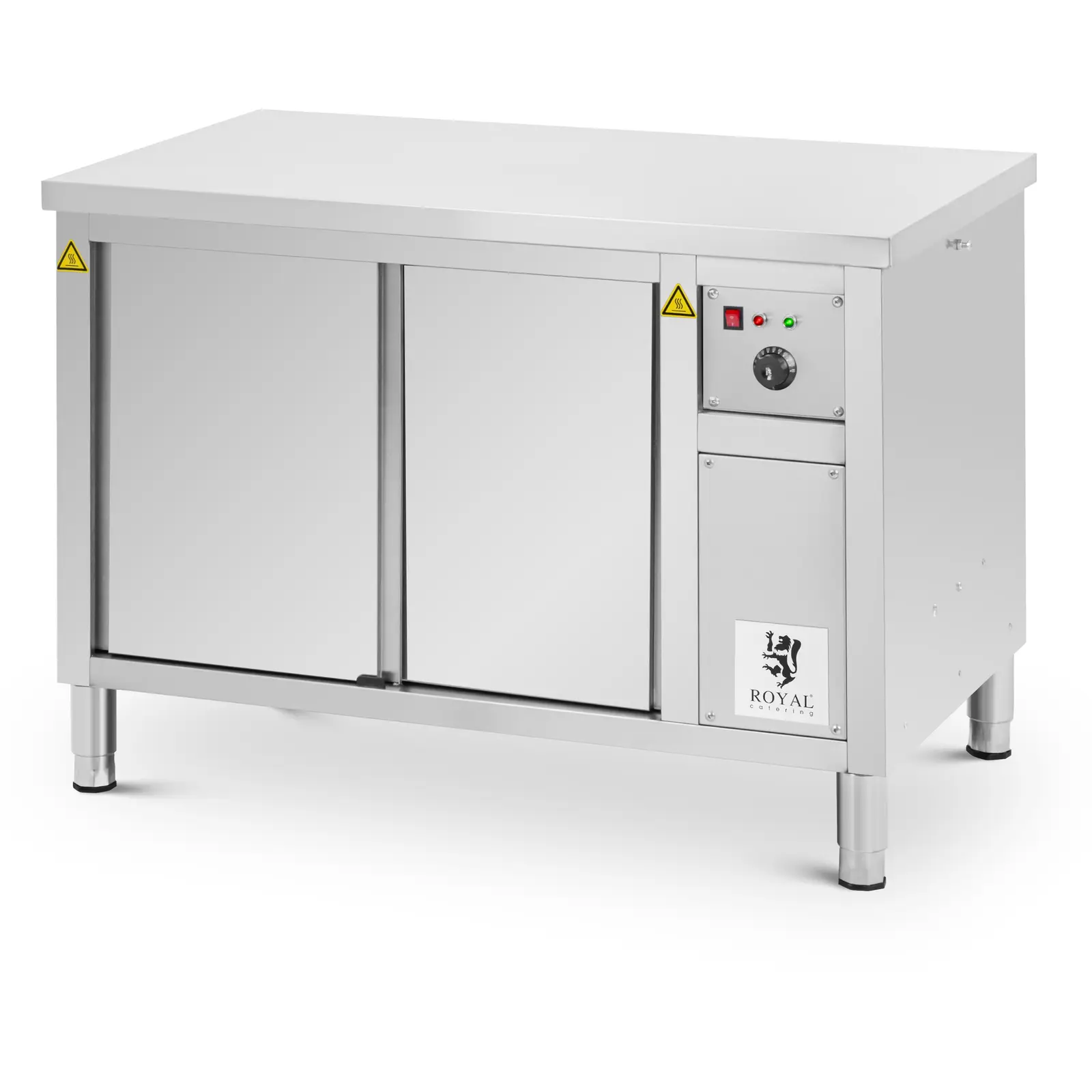 Armoire chauffante - 120 x 60 x 85 cm - 30 à 80 °C - Royal Catering