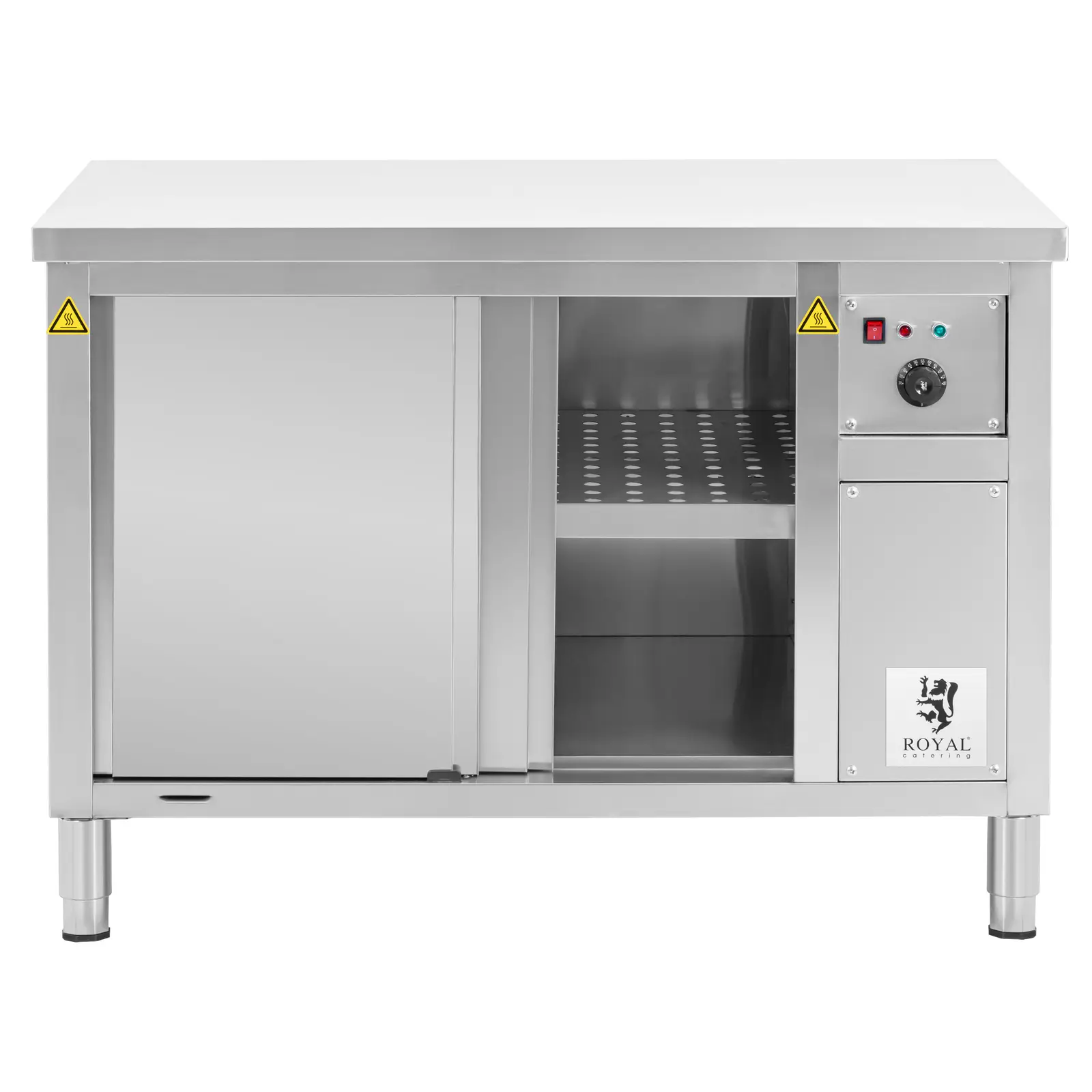 Ohřívací skříň - 120 x 60 x 85 cm - 30 až 80 °C - Royal Catering (Maximální zatížení: 500 kg)