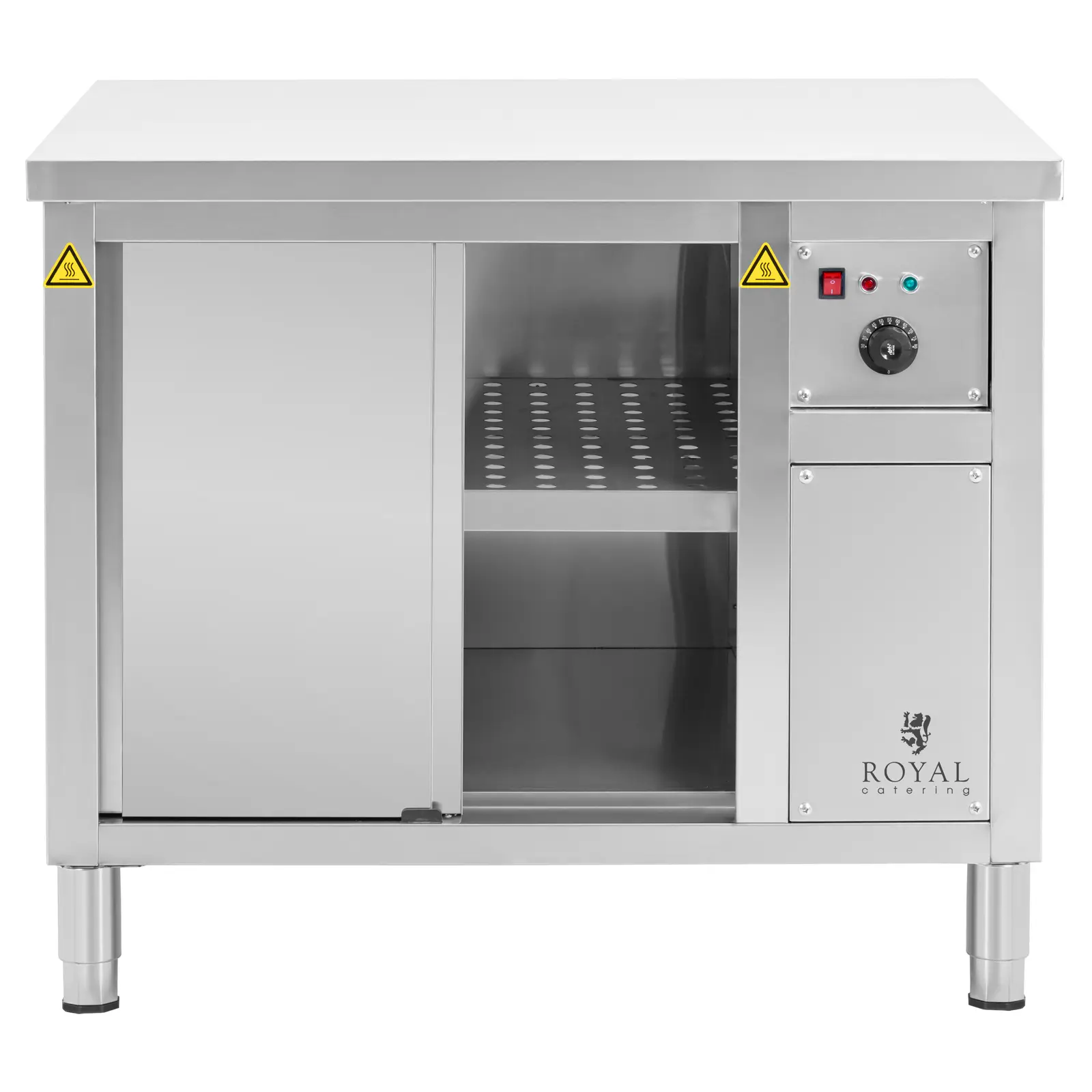 Ohřívací skříň - 100 x 70 x 85 cm - 30 až 80 °C - Royal Catering (Provoz na baterie: Ne)