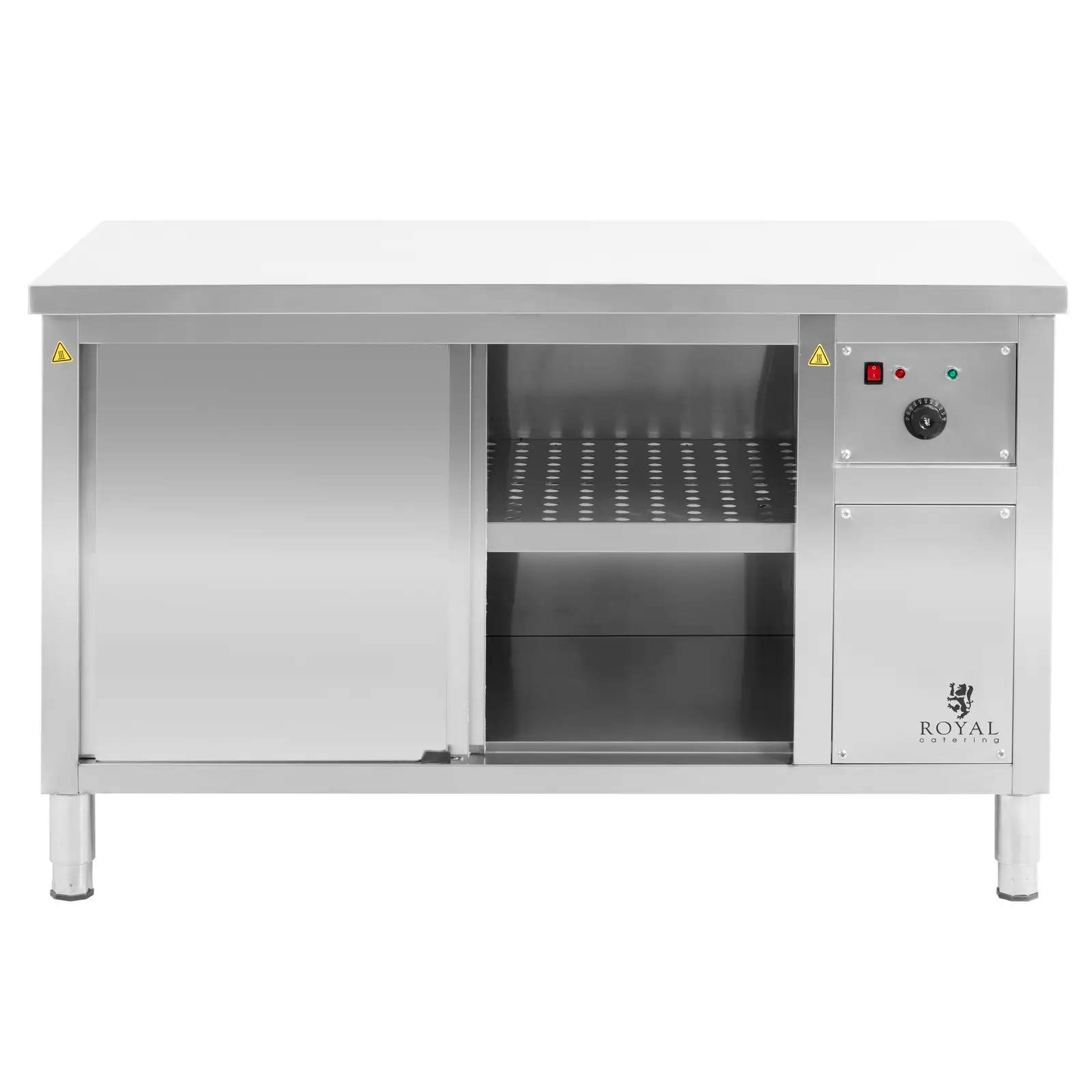 Värmeskåp för mat - 140 x 70 x 85 cm - 30 till 80 °C - Royal Catering