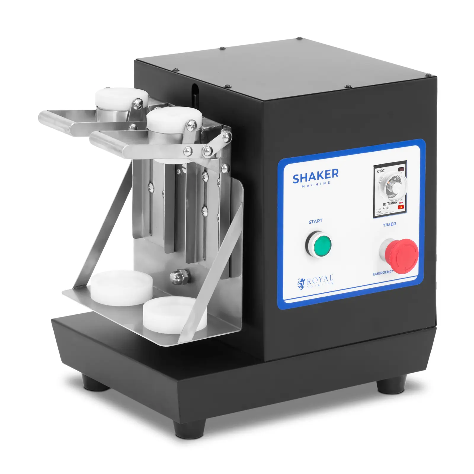 Milchshaker - doppelt - 2 x 0,75 l - 240 U/min - schwarz - Royal Catering