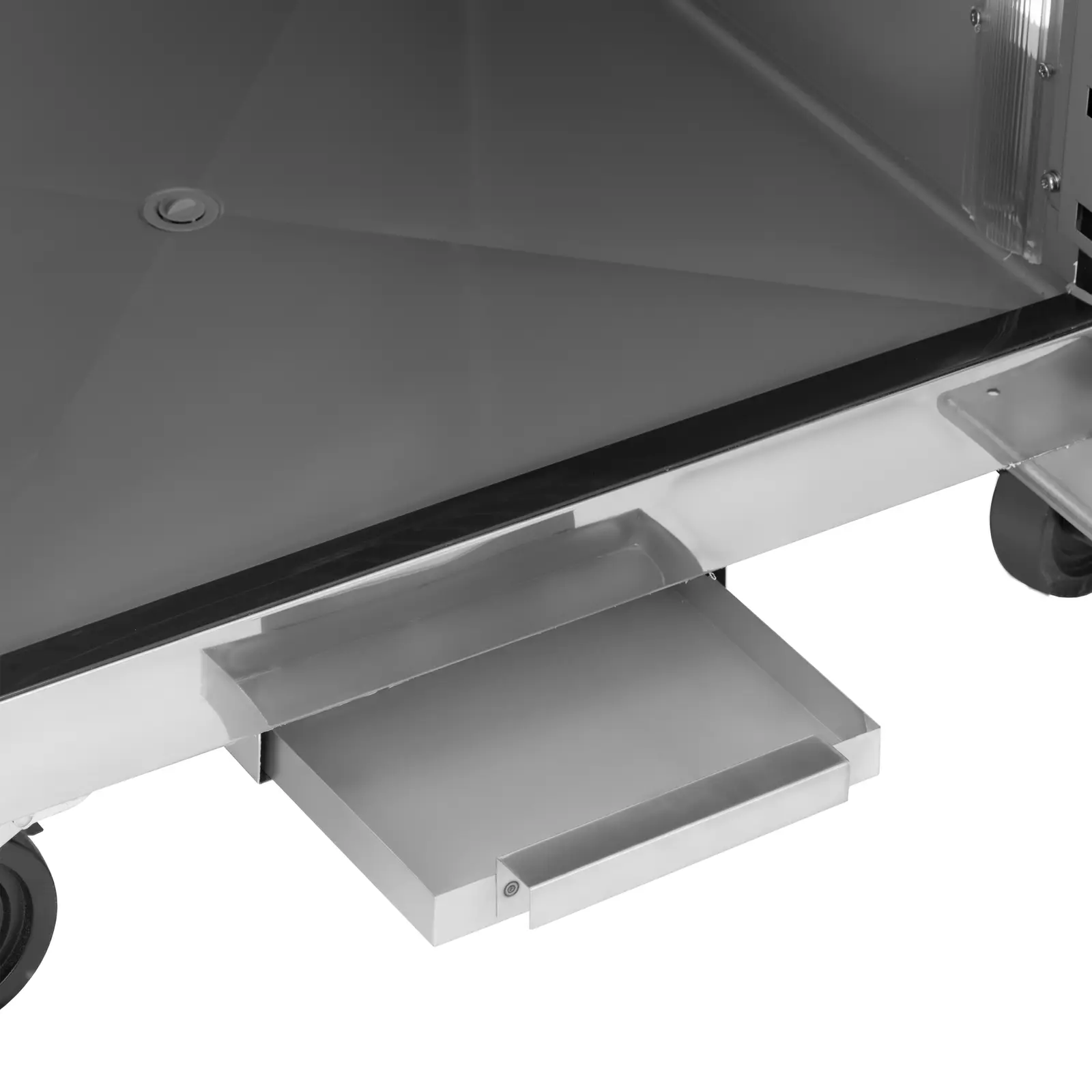 Réfrigérateur professionnel - 351 l - inox - 1 Porte - 4 Roulettes - verrouillable - Royal Catering (Fréquence [Hz]: 50)