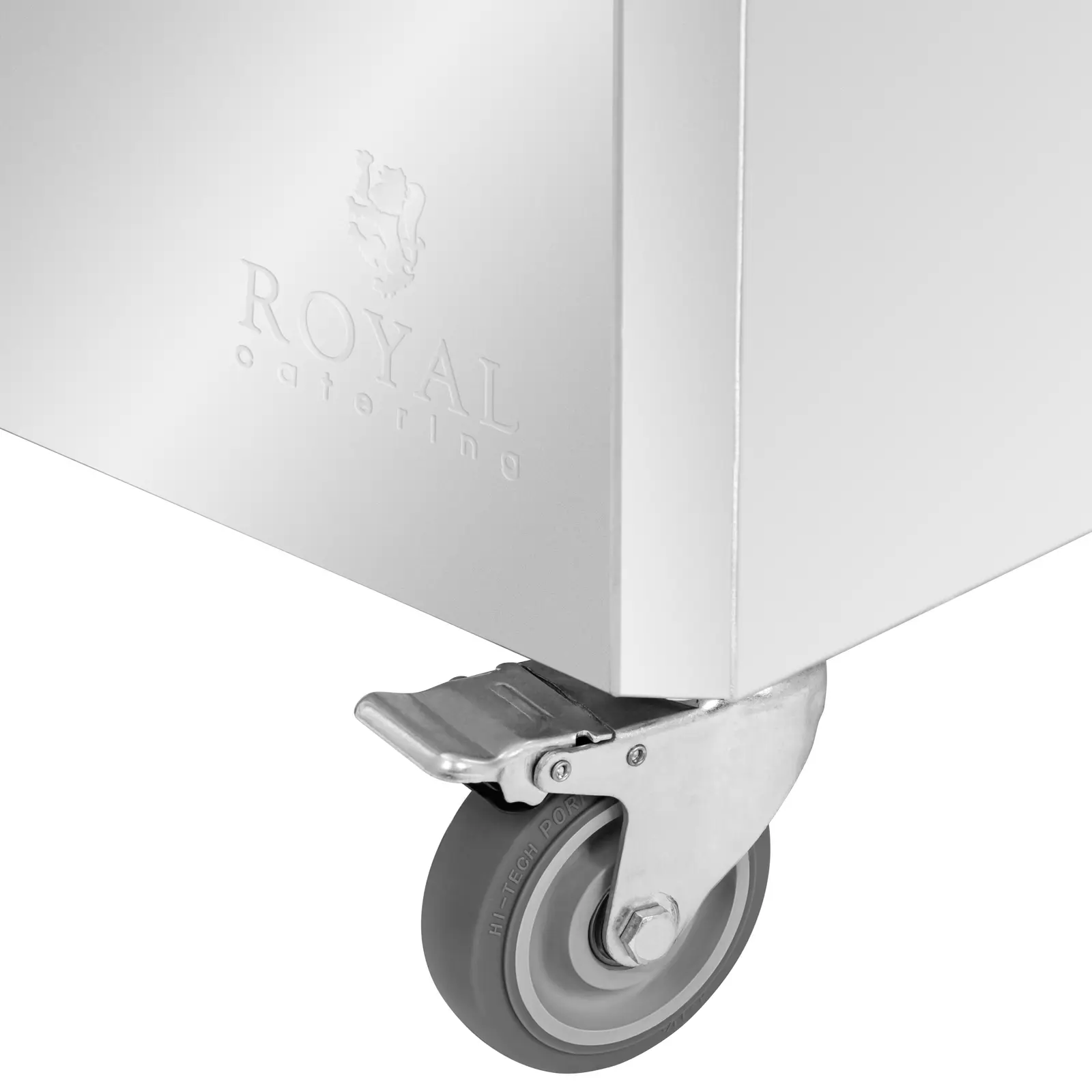 Vozík na mouku - ušlechtilá ocel - 150 l - 60,5 x 40,5 x 79 cm - Royal Catering (Materiál: Ušlechtilá ocel)