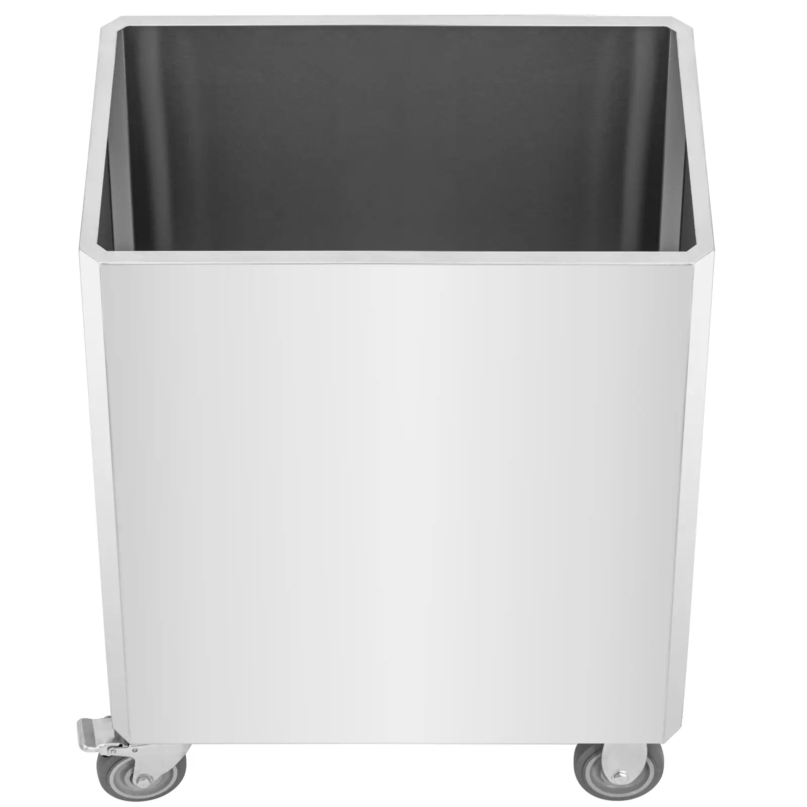 Vozík na mouku - ušlechtilá ocel - 150 l - 60,5 x 40,5 x 79 cm - Royal Catering (Barva: Stříbrná metalíza)