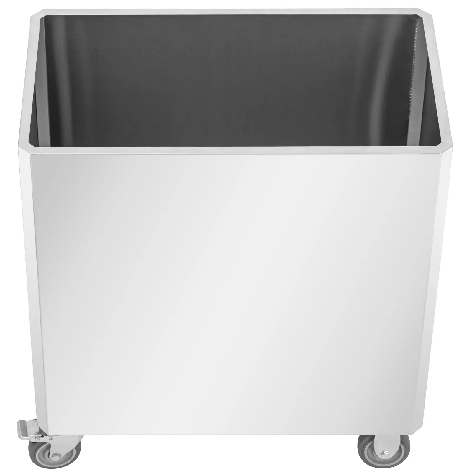 Vozík na mouku - ušlechtilá ocel - 175 l - 70,5 x 40,5 x 79 cm - Royal Catering (Barva: Stříbrná metalíza)