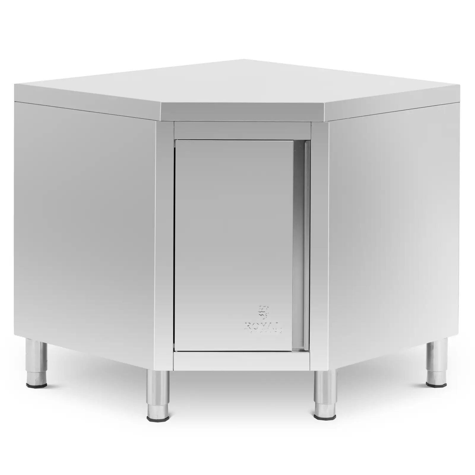 Armoire d'angle inox - 90 x 60 cm - Royal Catering