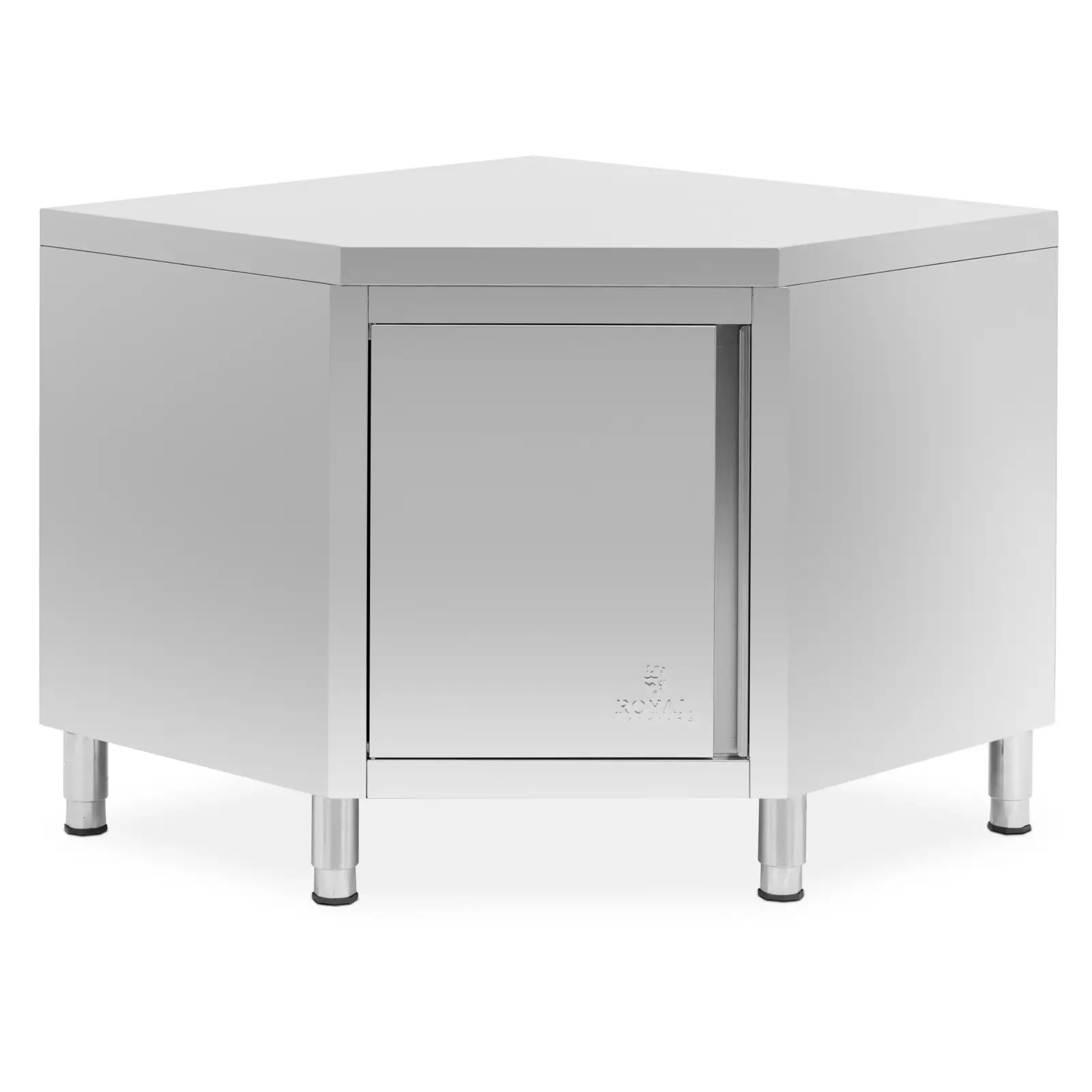 Armoire d'angle inox - 100 x 60 cm - Royal Catering