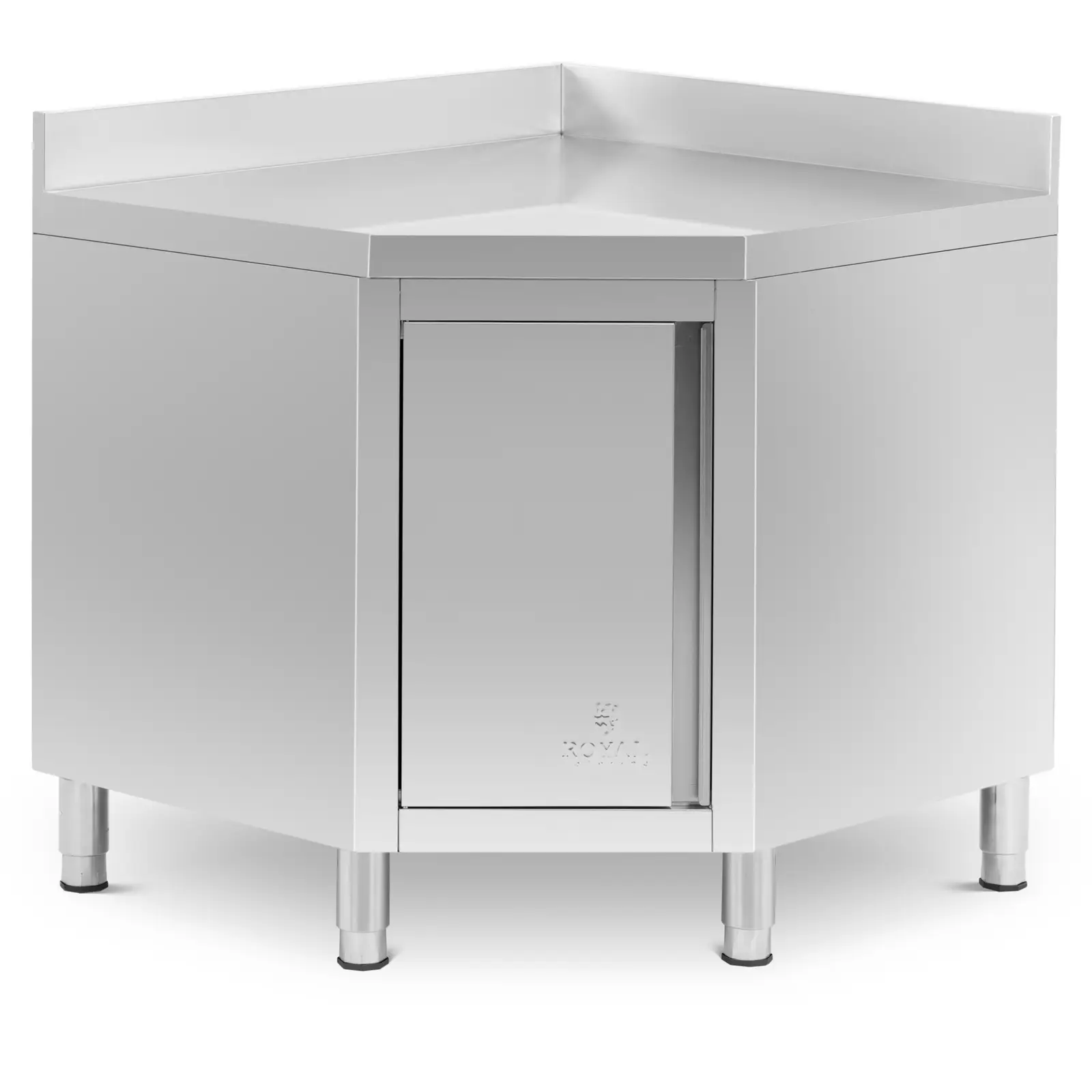 Armoire d'angle inox - Dosseret - 90 x 60 cm - Royal Catering