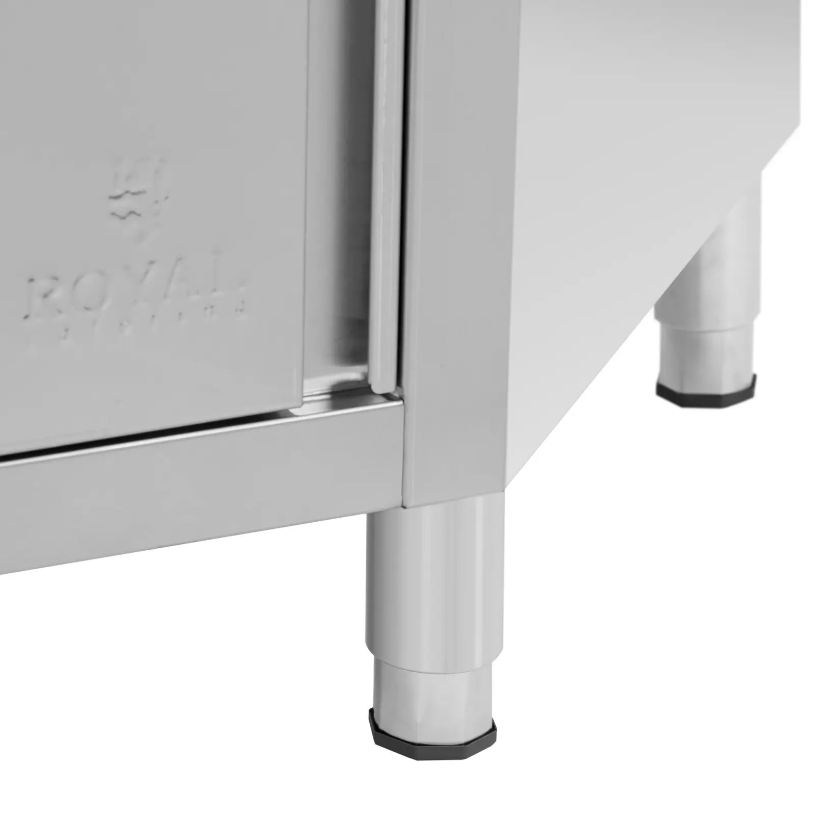 Stainless Steel Corner Unit - upstand - 100 x 60 cm - Royal Catering