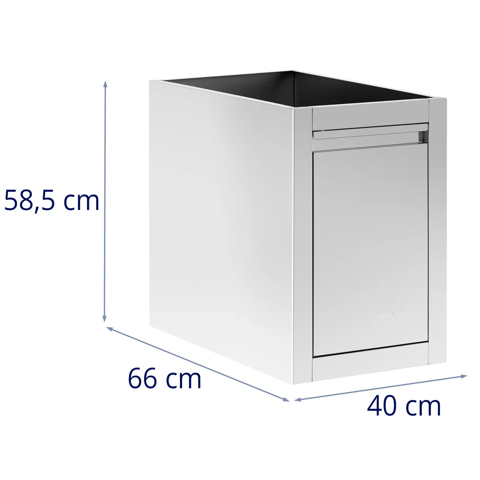 Soptunna - Underbänksmodell - 40 x 66 x 58,5 cm - 125 l