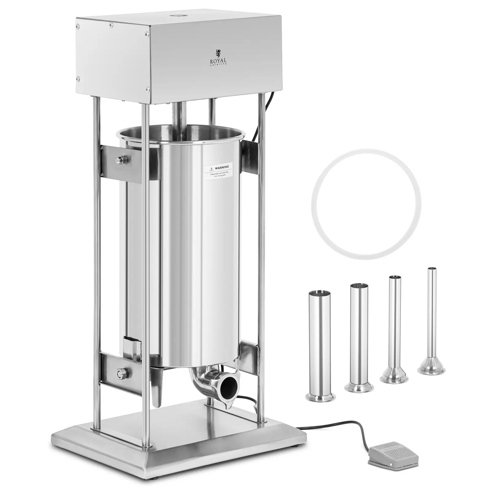 Umpluturator de cârnați - 25 L - electric 4 tuburi de umplere - Royal Catering