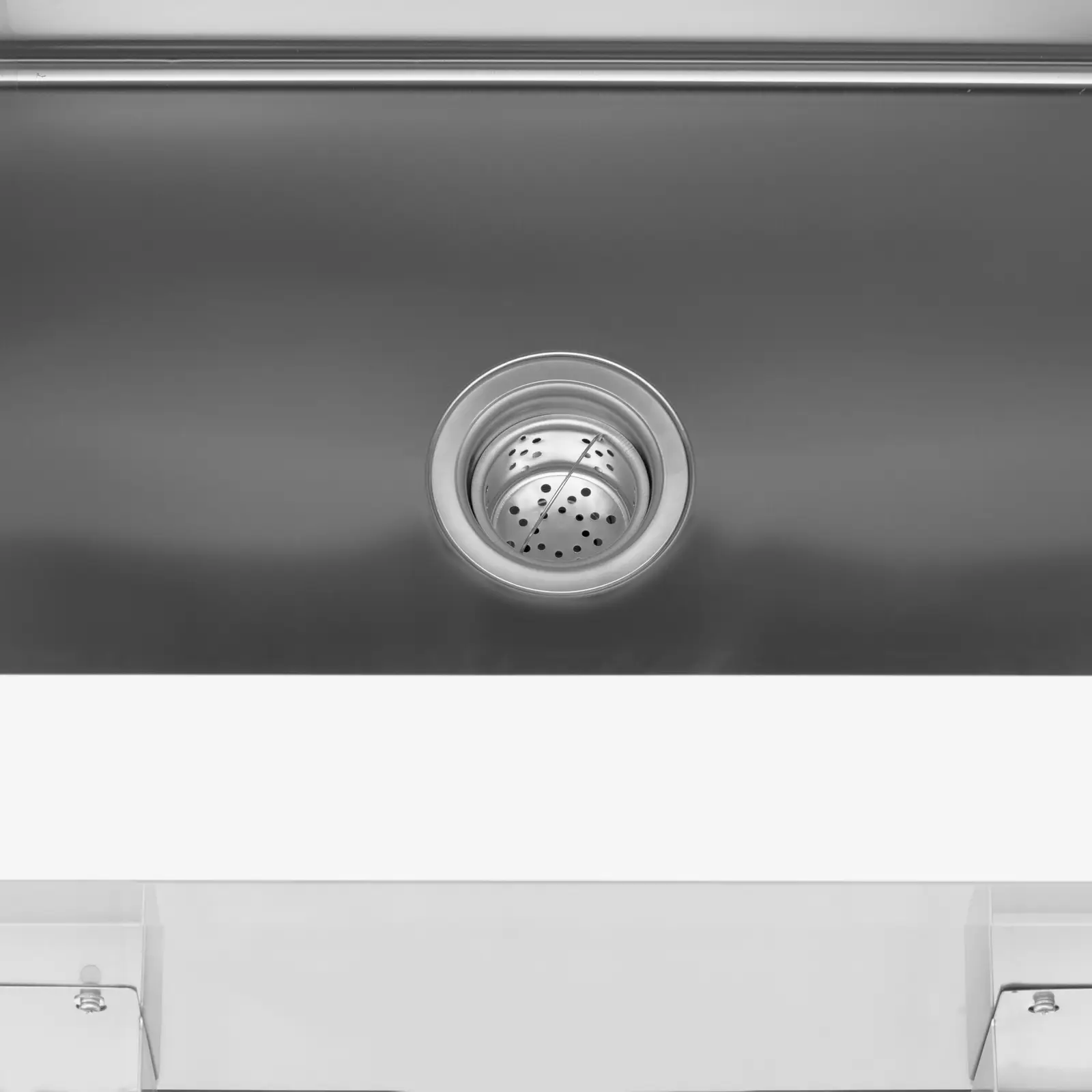 Mobilní barový pult - se zásobníkem na led a držákem na lahve - 150 cm dlouhý pult s vzhledem dřeva - Royal Catering (Průměr koleček: 110 mm)