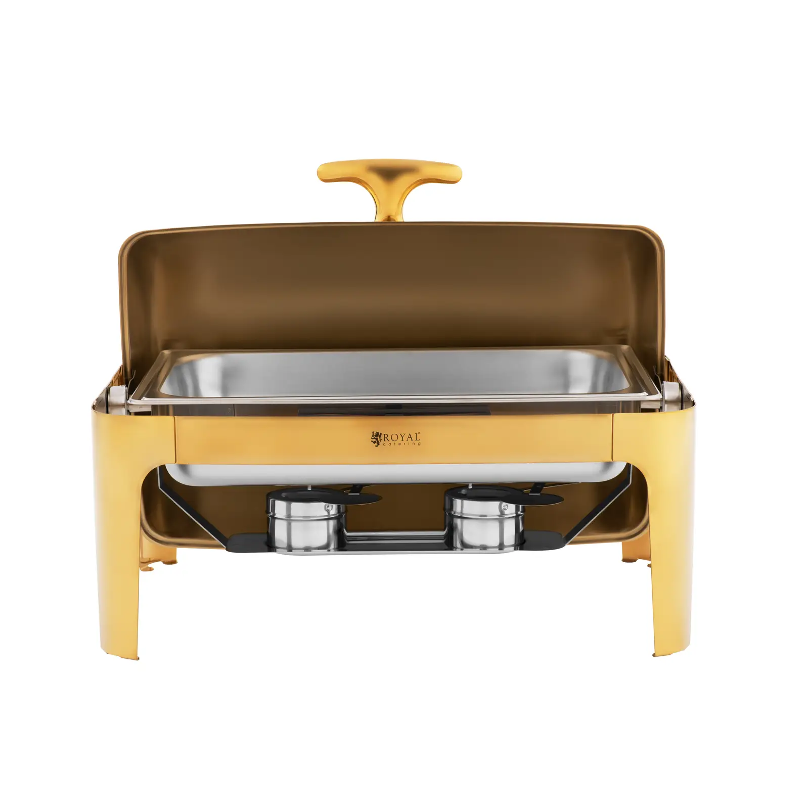 Chafing dish - GN 1/1 - 9 l - 2 nádoby na palivo - Royal Catering (Zásobník na vodu: Ano)
