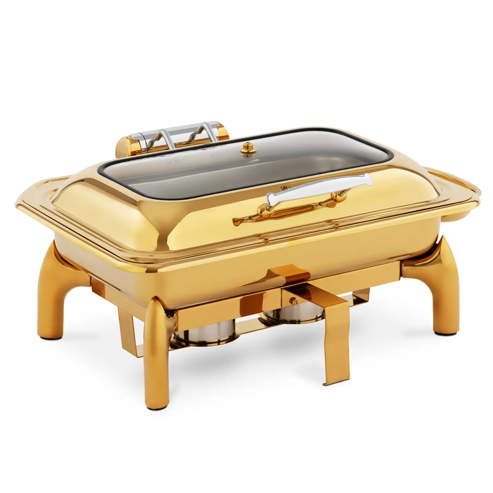 Chafing dish - GN 1/1 - 9 l - 2 brændere - med rude - Royal Catering