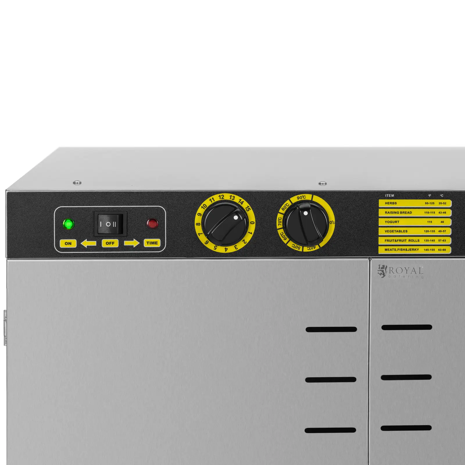 Sušička potravin - 5 850 W - 24 pater - Royal Catering (Časovač: Ano)