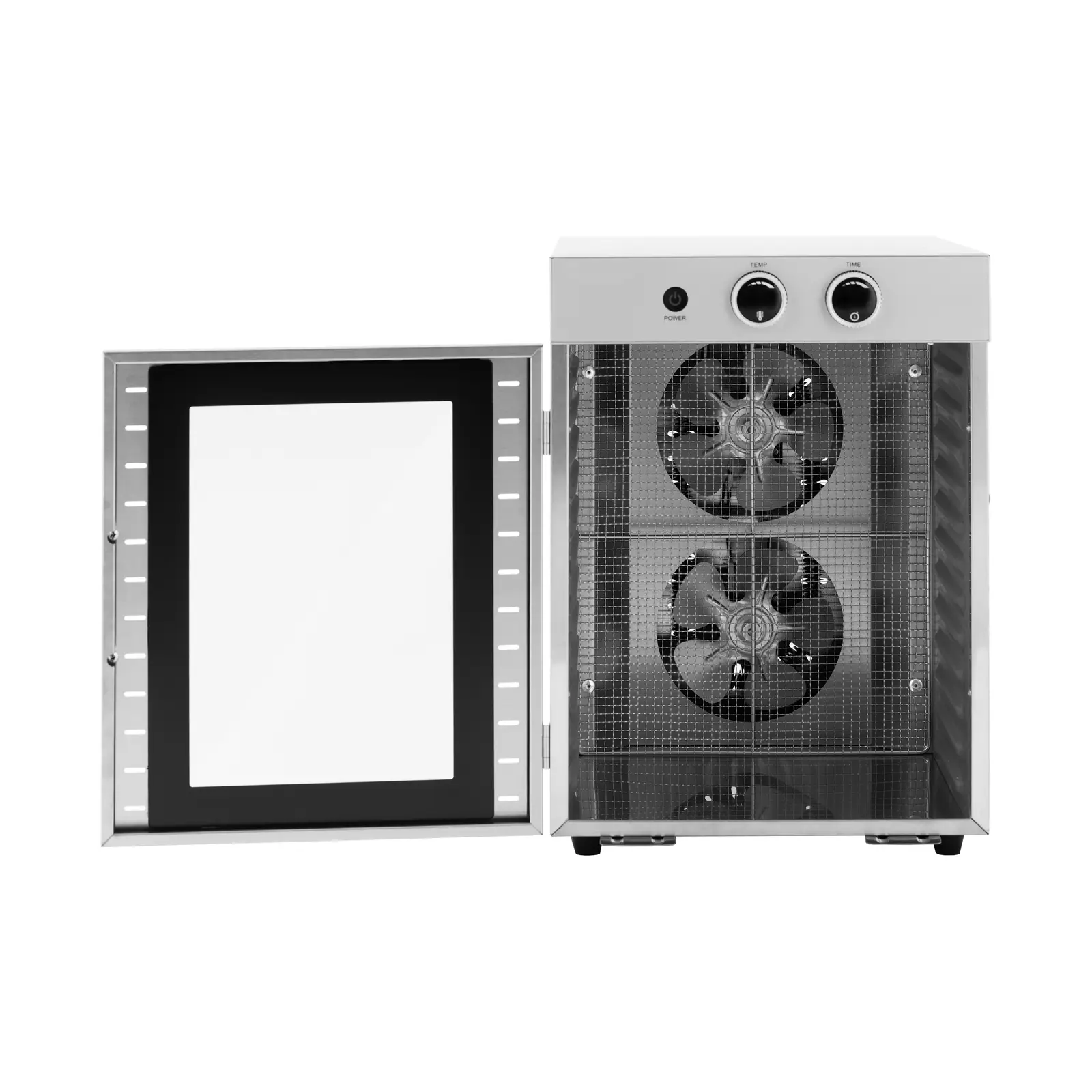 Дехидратор за храна - 1000 W - 12 рафта - 40 л - Royal Catering (Размер на стелажа [mm]: 318 x 318)