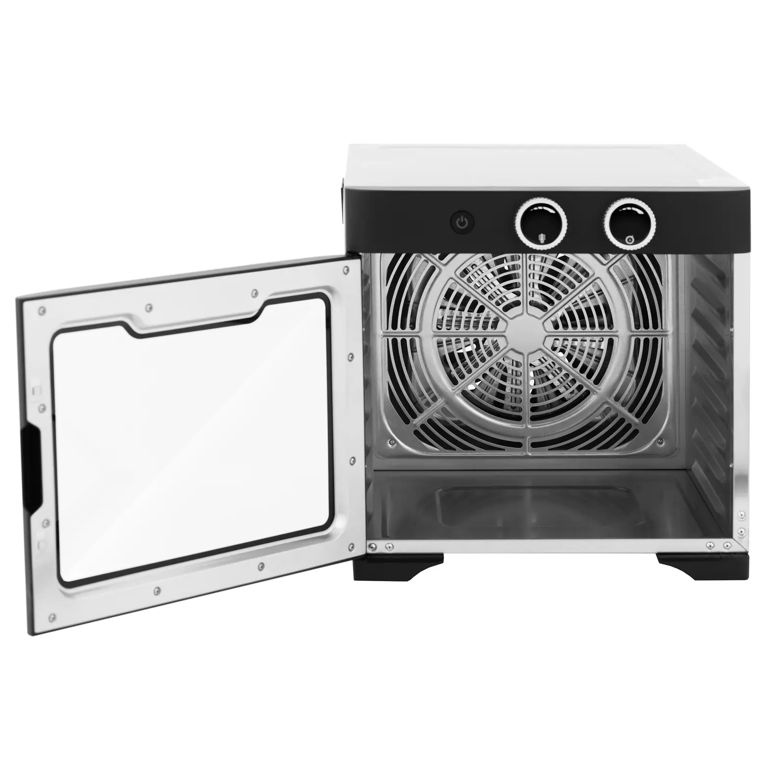 Essiccatore per alimenti - 8 ripiani - 26 l - 800 W - Royal Catering (Materiale: Vetro temperato)