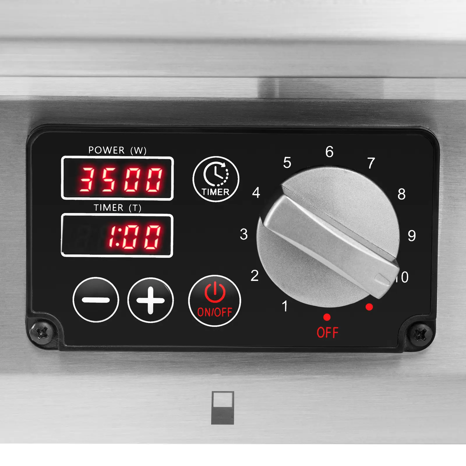 Plaque à induction - 2 x 28 cm - 60 à 240 °C - 400 V - Minuterie - Royal Catering (Avec armoire: Non)