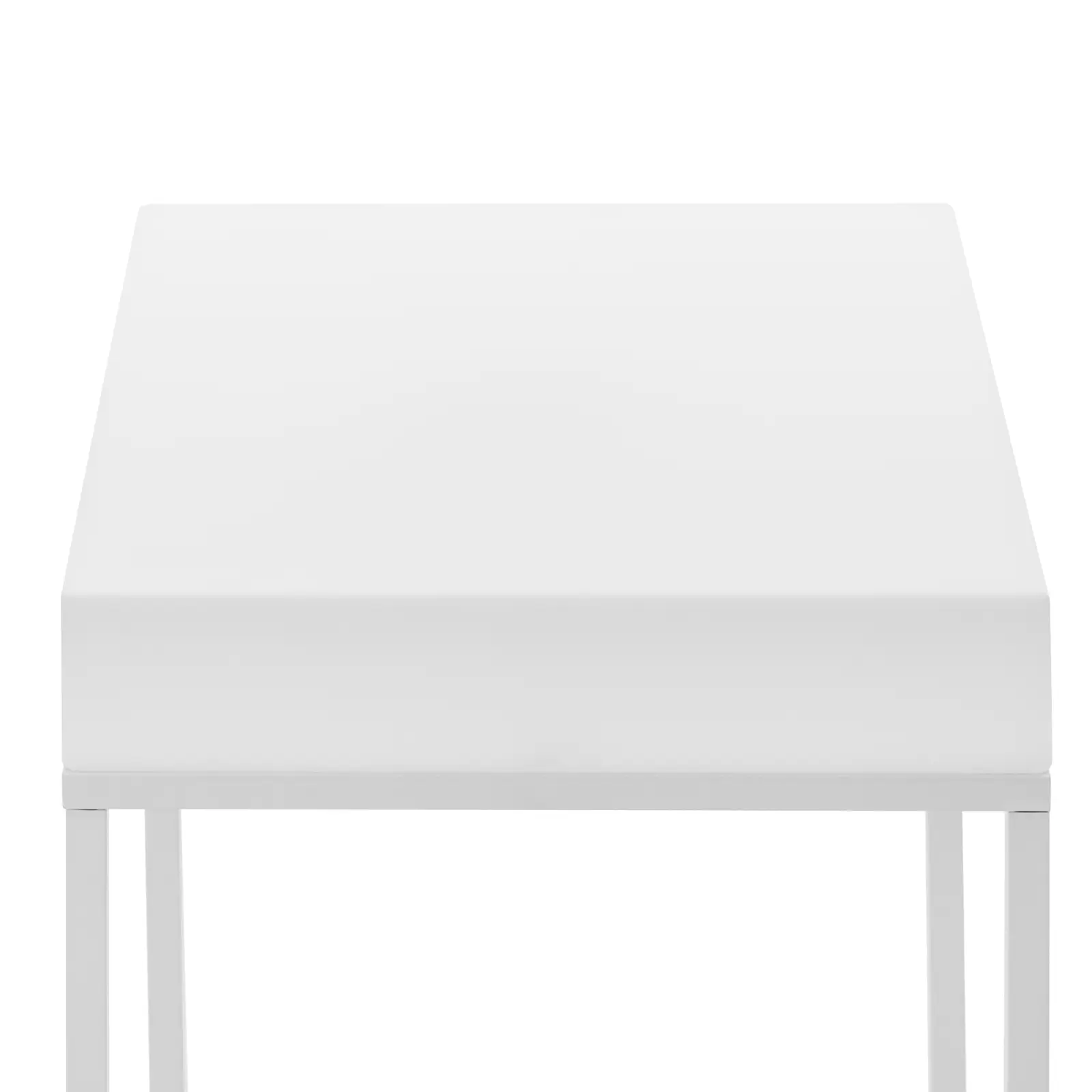 Svítící barový stůl - 60 x 60 x 104 cm - RGBW - provoz na baterie - matná bílá (Provoz na baterie: Ano)