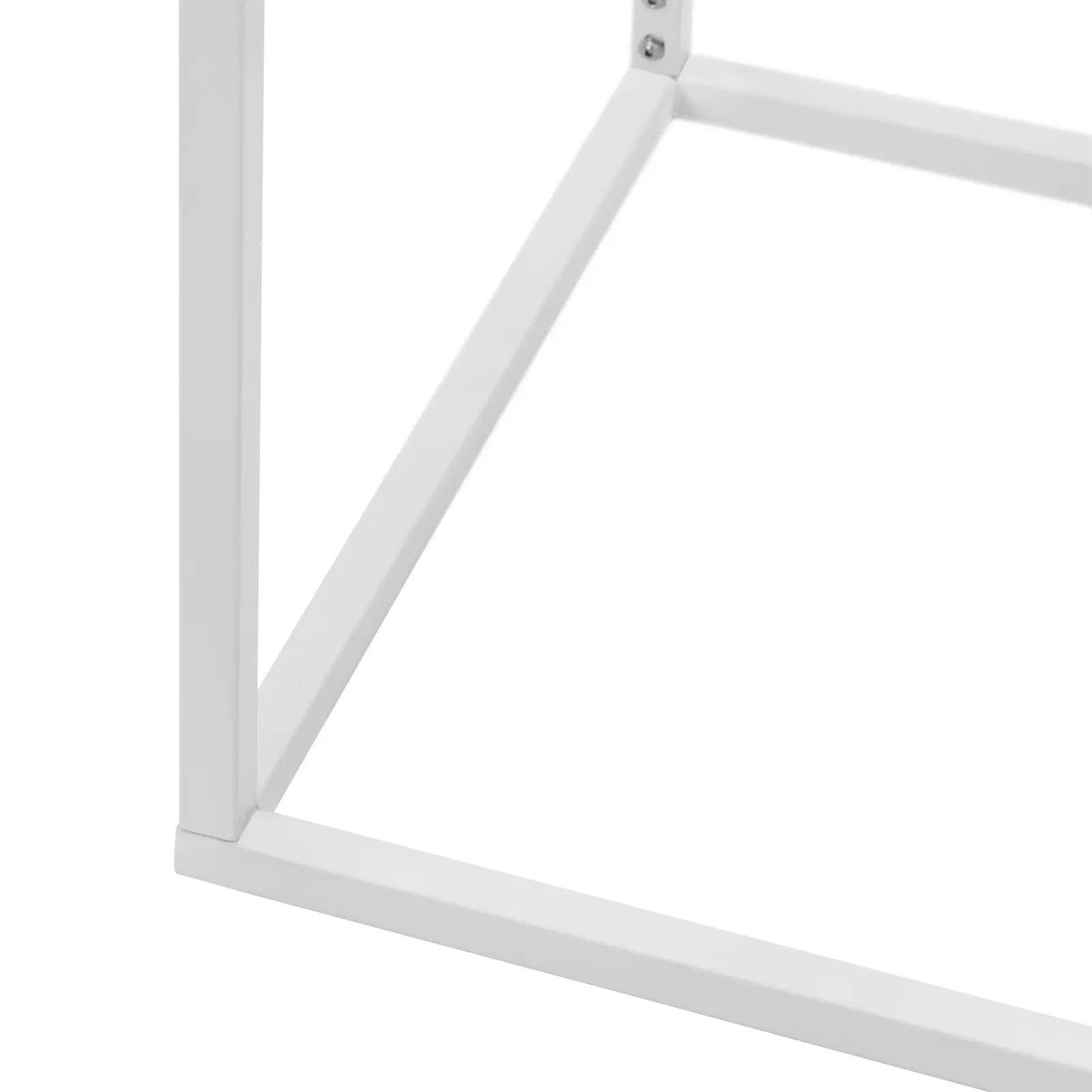 Mange-debout LED - 60 x 60 x 106 cm - RVBB - fonctionnement sur batterie - blanc mat