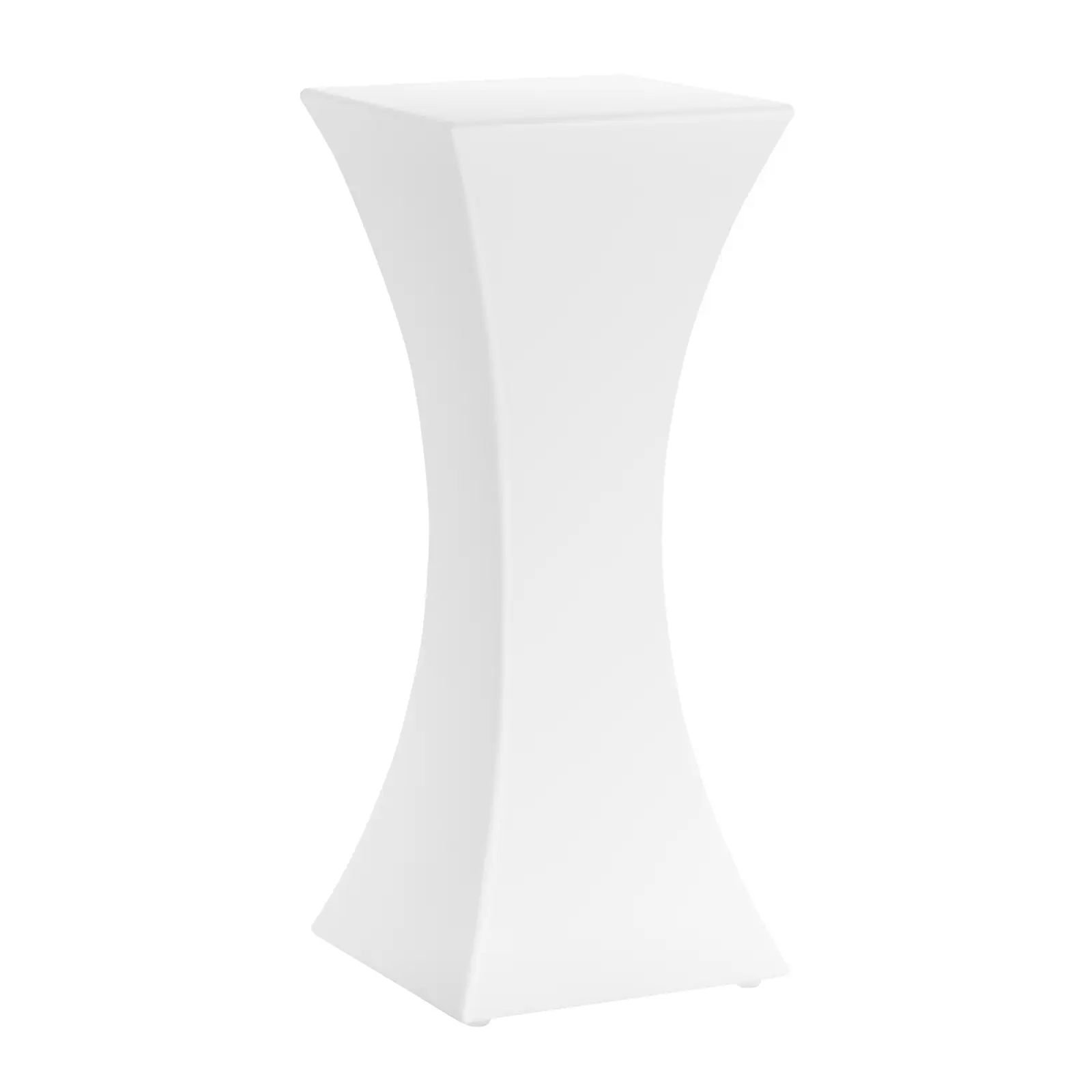 LED Bar Table - 45 x 45 x 110 cm - RGBW - battery operated - matte white