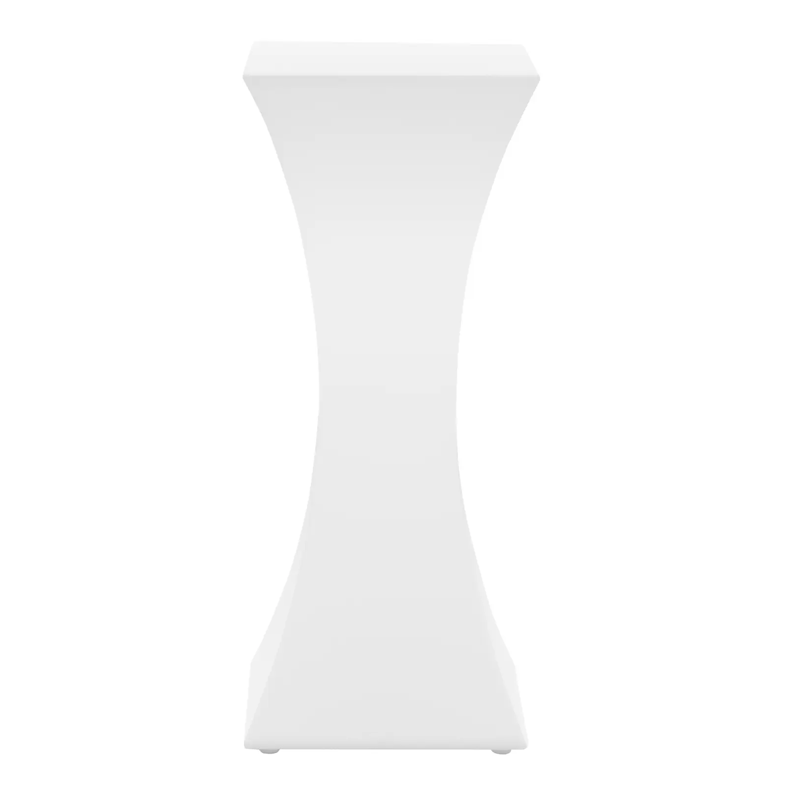 Svítící barový stůl - 45 x 45 x 110 cm - RGBW - provoz na baterie - matná bílá (Výkon LED: 4 W)