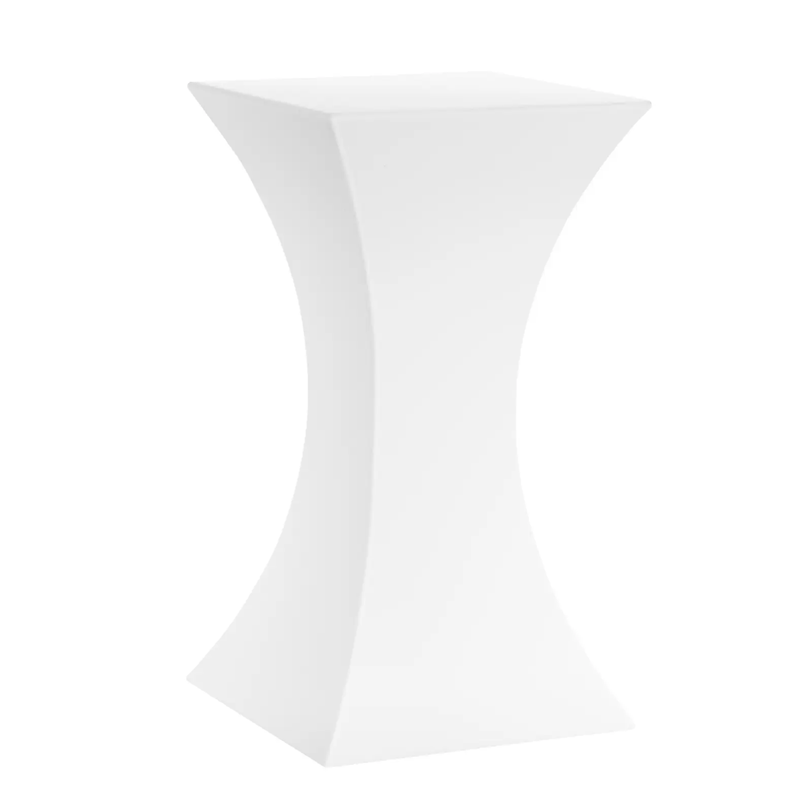 LED Bar Table - 60 x 60 x 110 cm - RGBW - battery operated - matte white