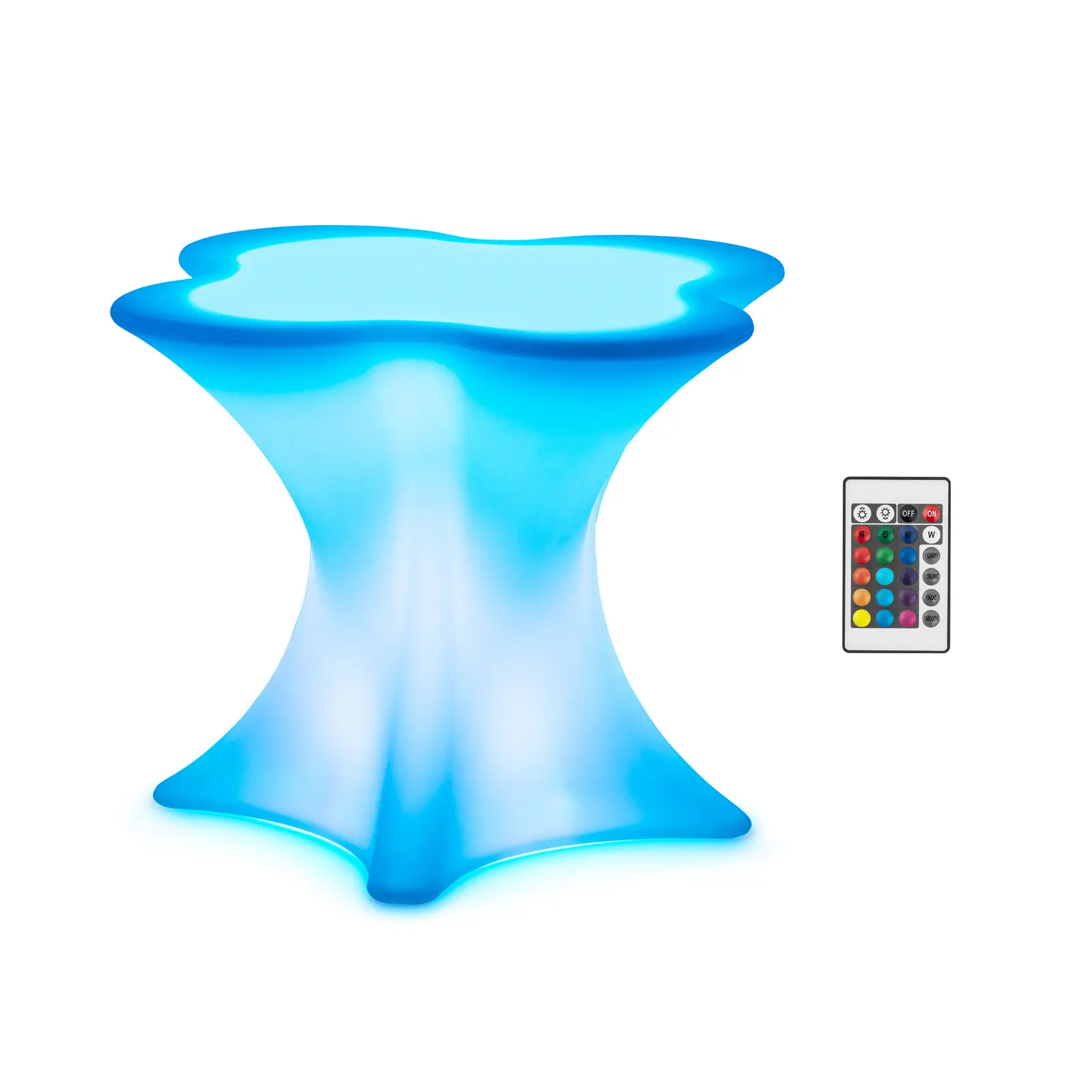 LED-bord - 80 x 80 x 70 cm - RGBW - batteri - mathvidt - Produktfoto