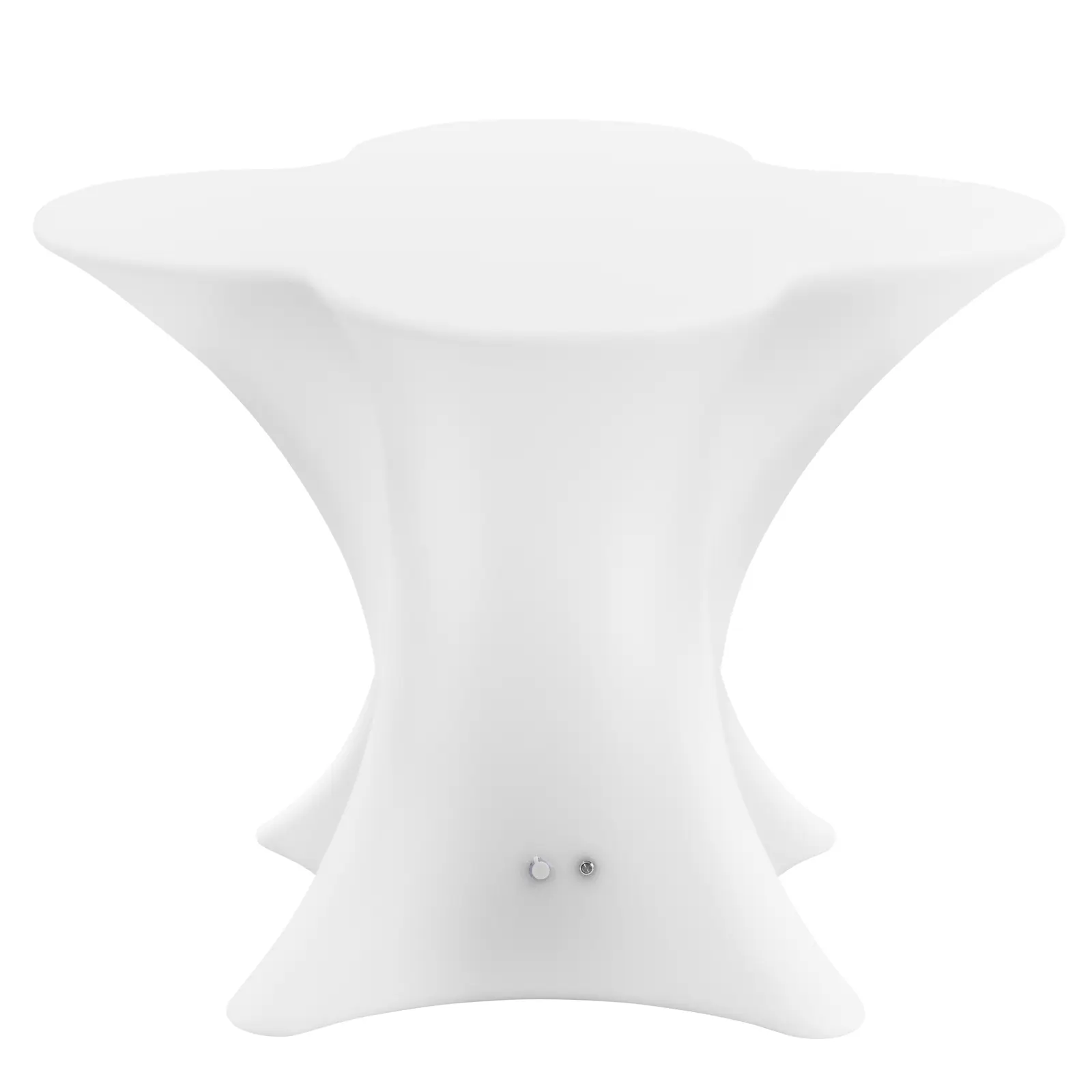 LED Table - 80 x 80 x 110 cm - RGBW - battery operated - matte white