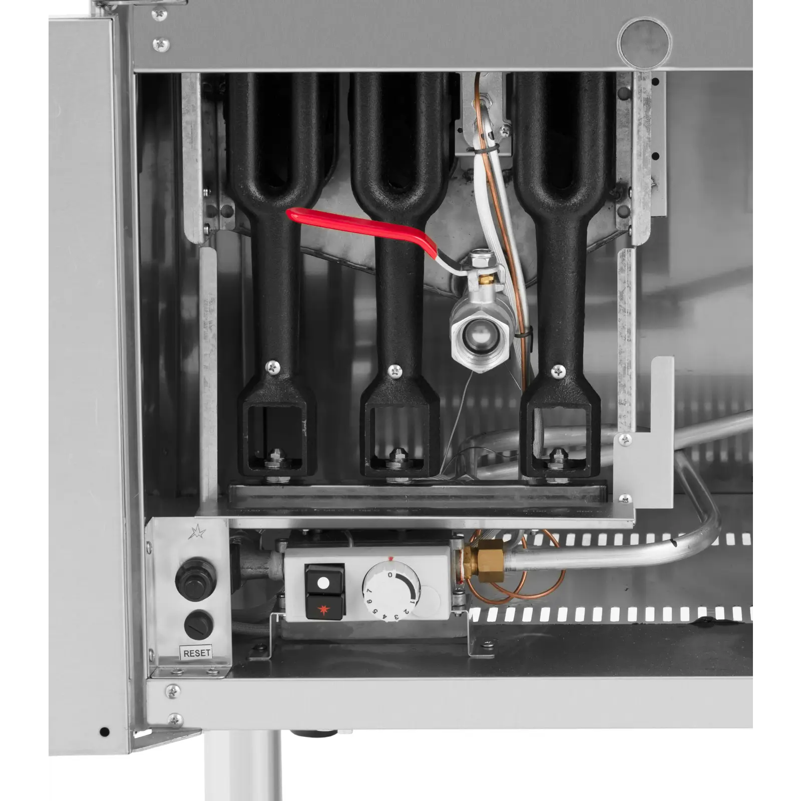 Fritadeira a gás dupla - 30 kW - 120 - 200°C - propano / GPL / gás natural - armário inferior - Royal Catering