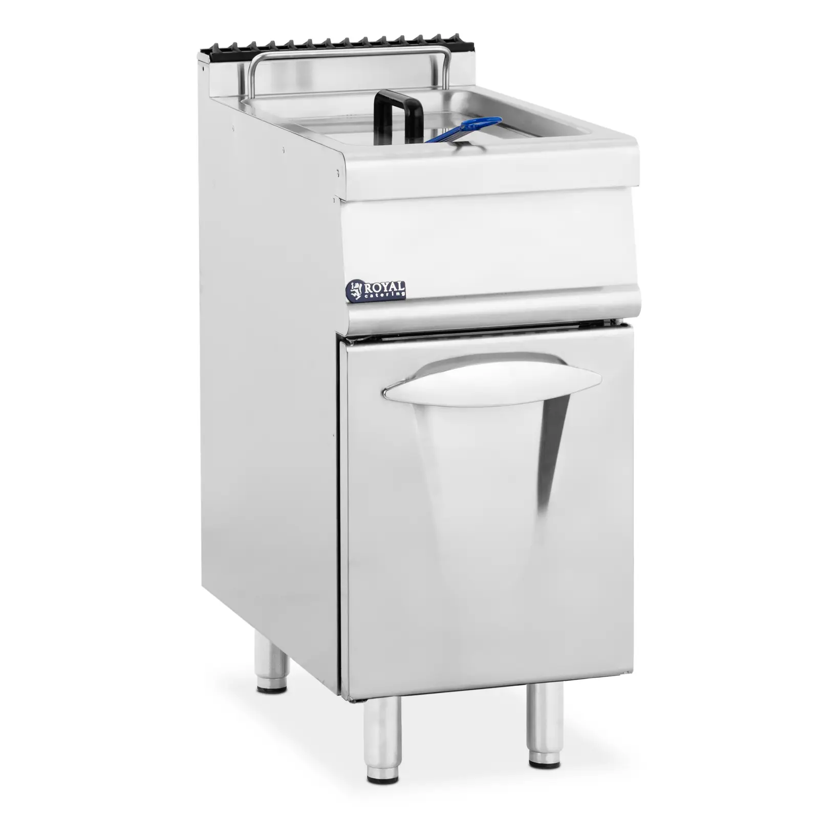 Plynová fritéza - 28 l - 15 000 W - základná skriňa - propán / LPG / zemný plyn - Royal Catering