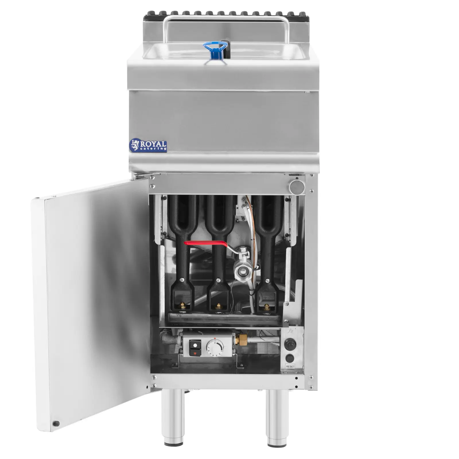 Gas-Fritteuse - 28 l - 15 000 W - Unterschrank - Propangas / LPG / Erdgas - Royal Catering